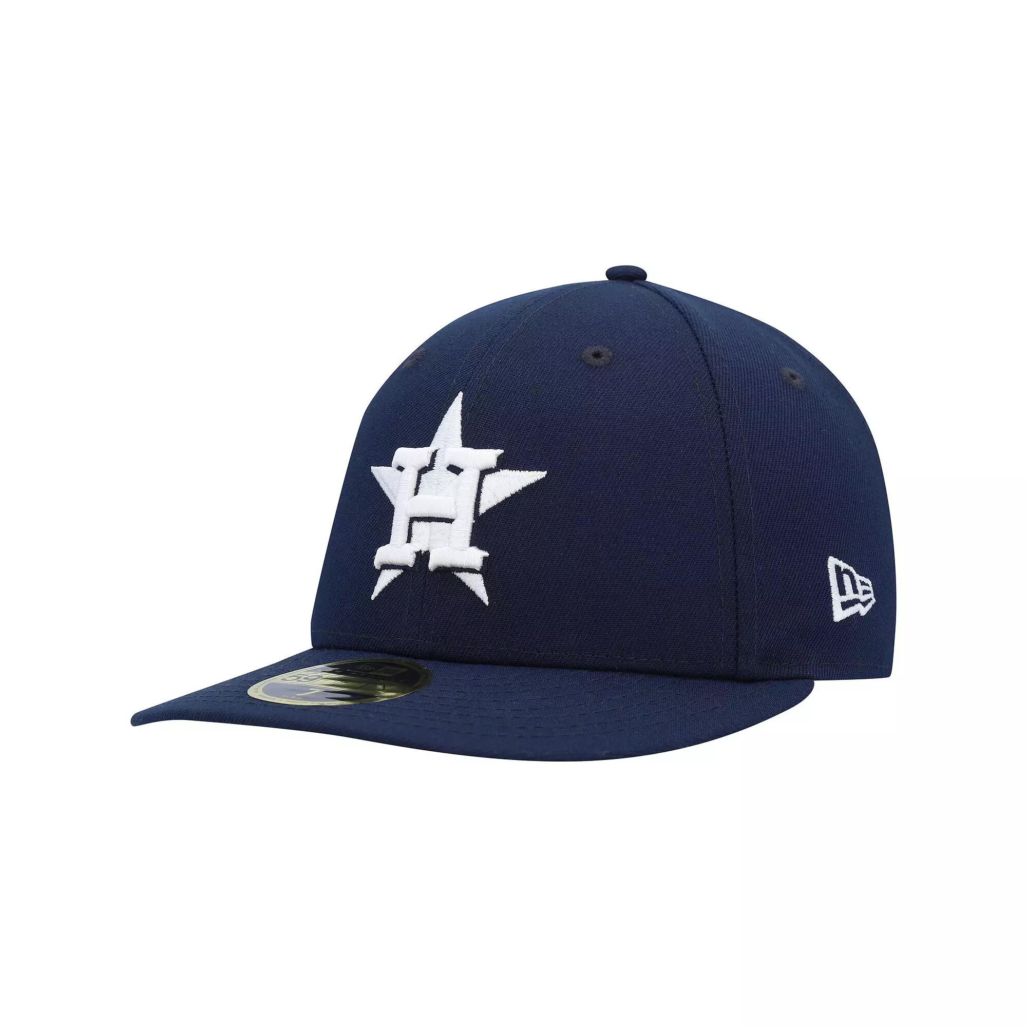 Men's New Era Navy Houston Astros Oceanside Low Profile 59FIFTY Fitted Hat, Size: 7, Blue Product Image