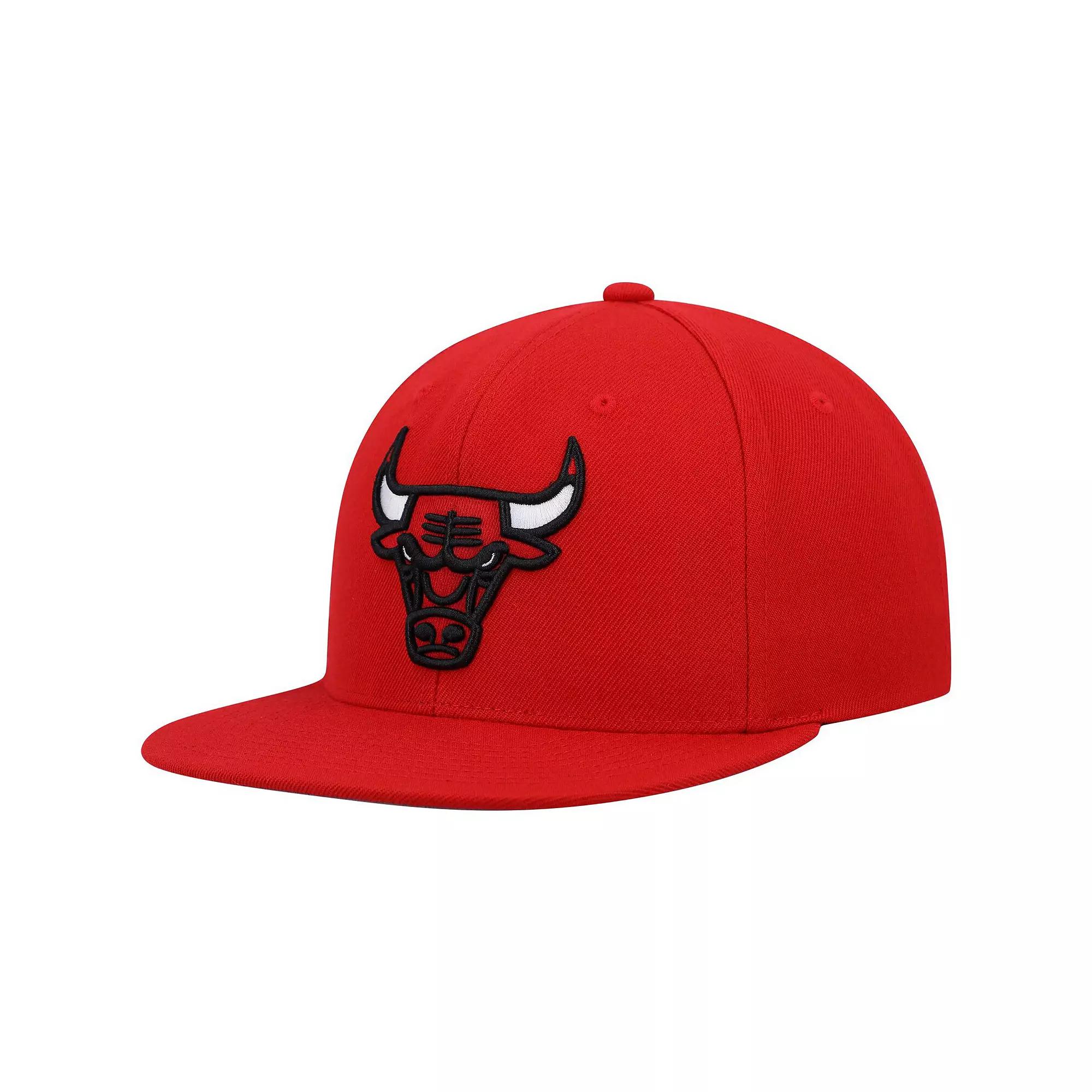 Men's Mitchell & Ness Red Chicago Bulls Ground 2.0 Snapback Hat Product Image