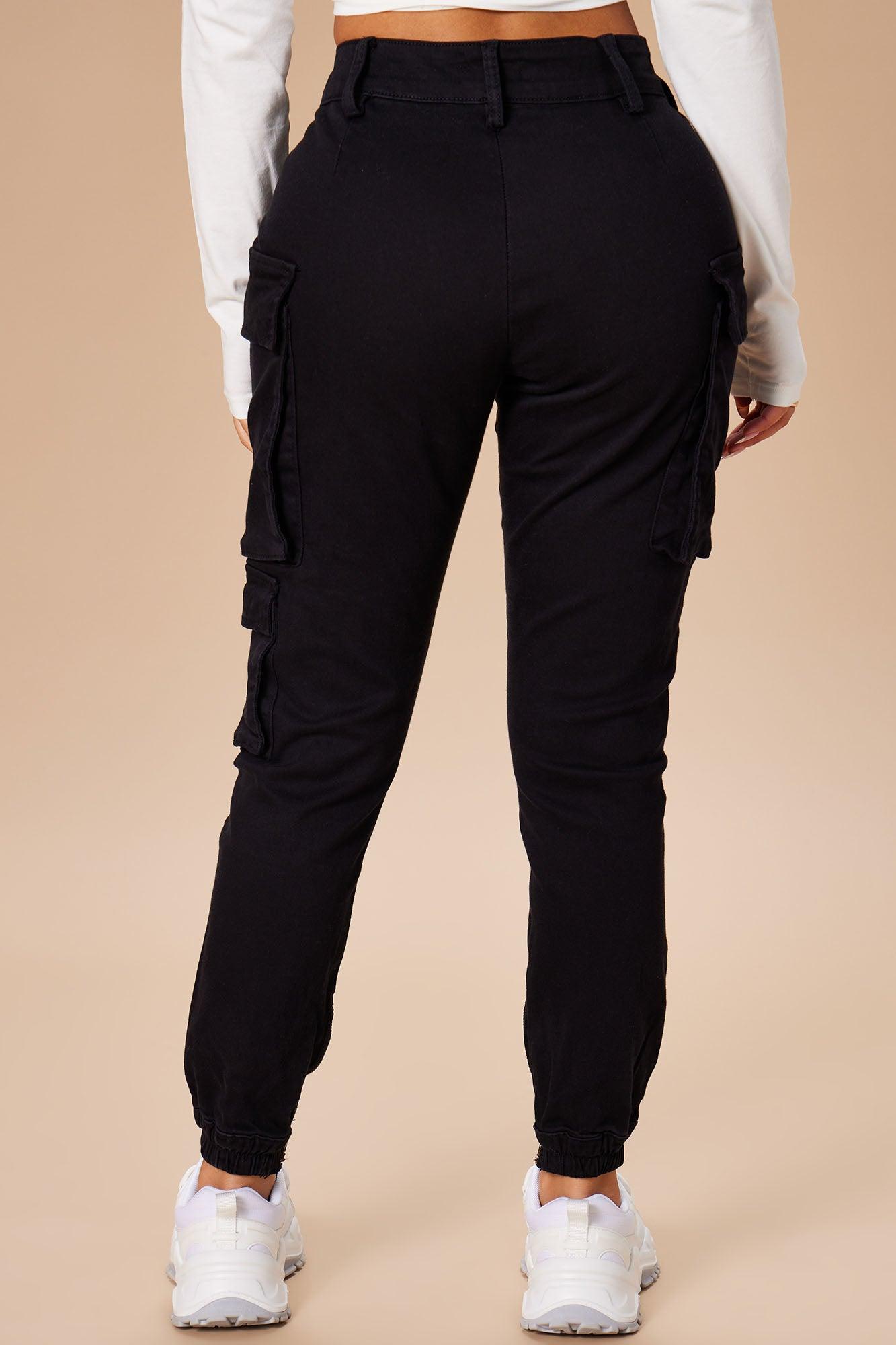 Kalley Cargo Pants - Black Product Image