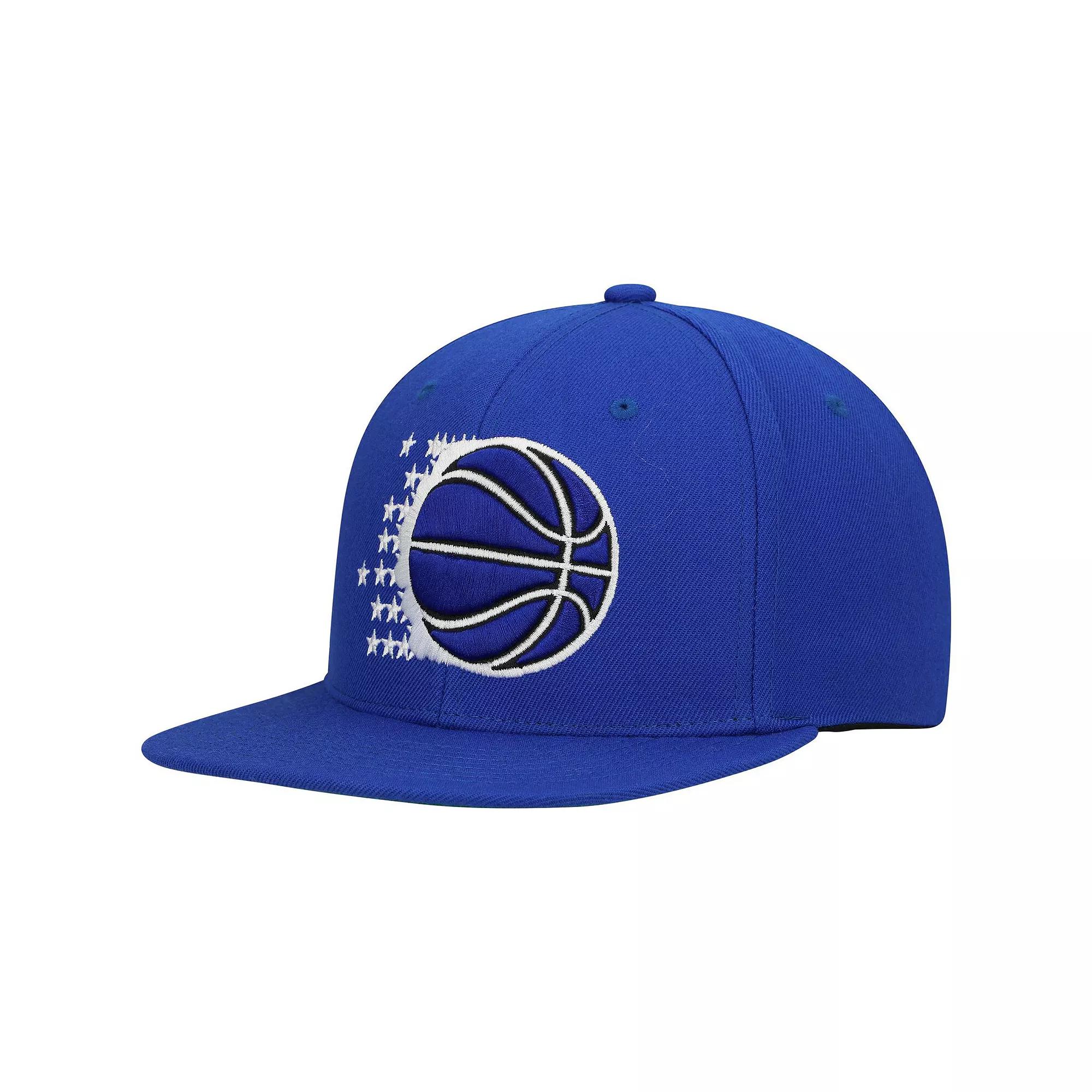 Men's Mitchell & Ness Blue Orlando Magic Hardwood Classics Team Ground 2.0 Snapback Hat, Mag Blue Product Image