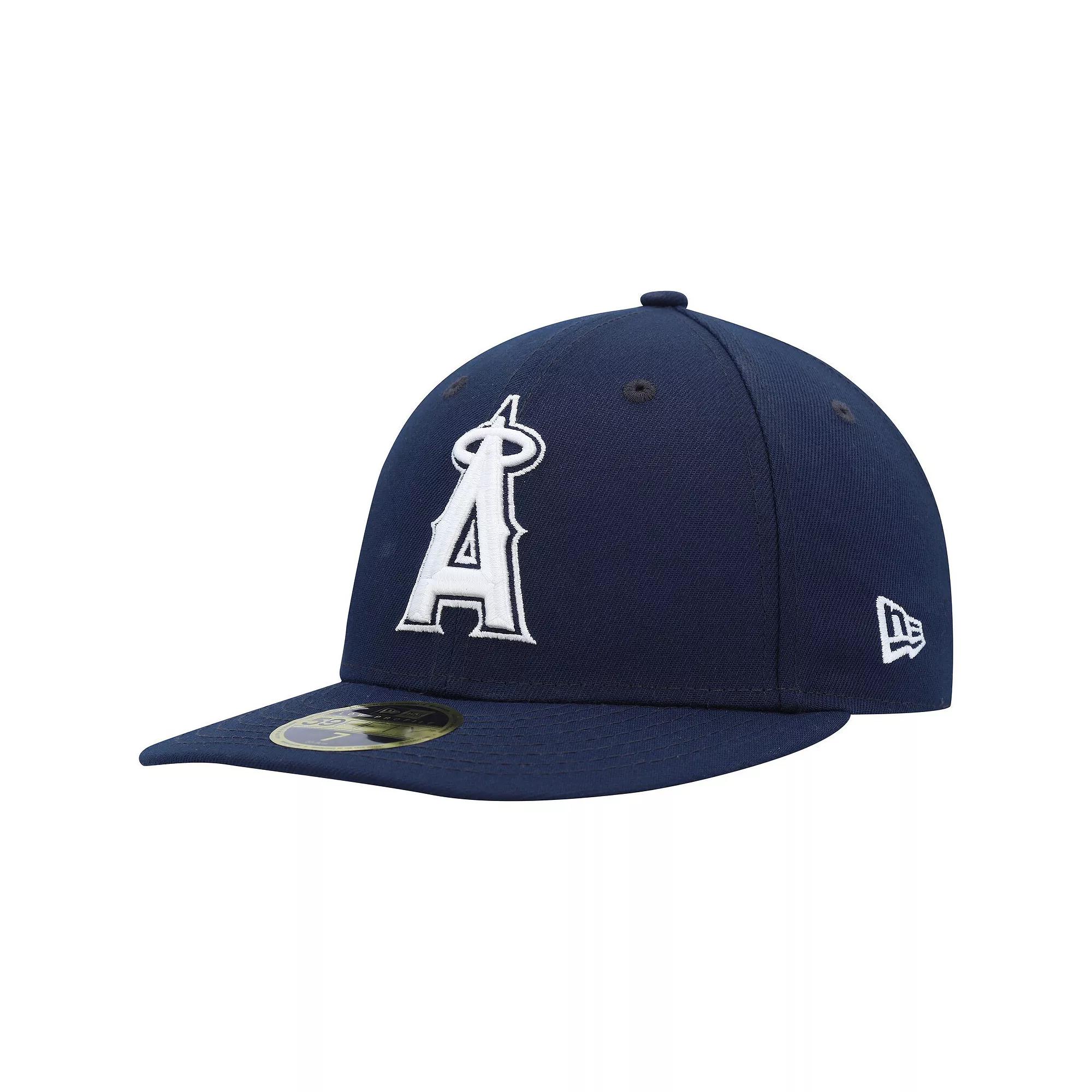 Men's New Era Navy Los Angeles Angels Oceanside Low Profile 59FIFTY Fitted Hat, Size: 7 5/8, Blue Product Image