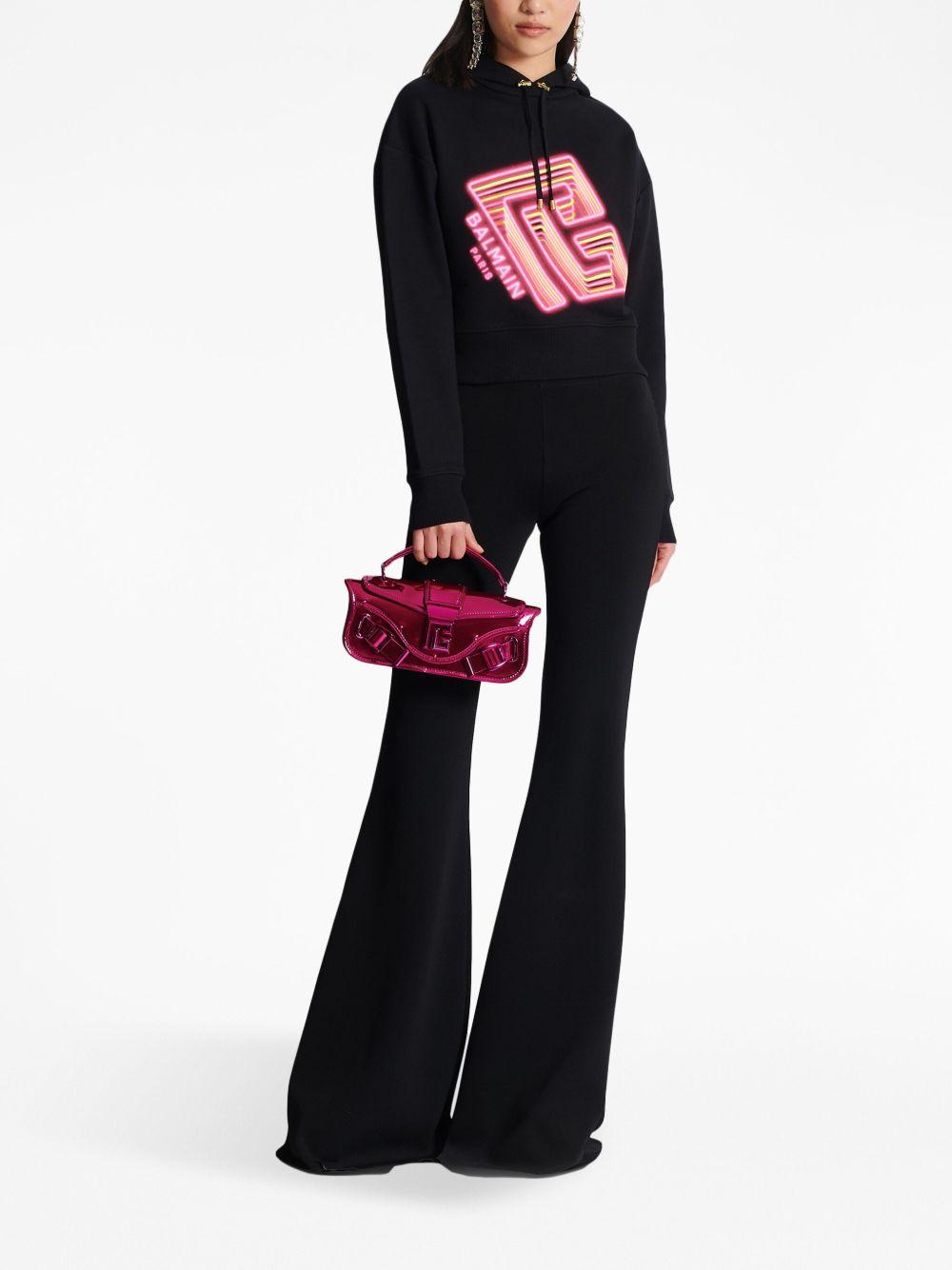 logo-print cotton hoodie  Product Image