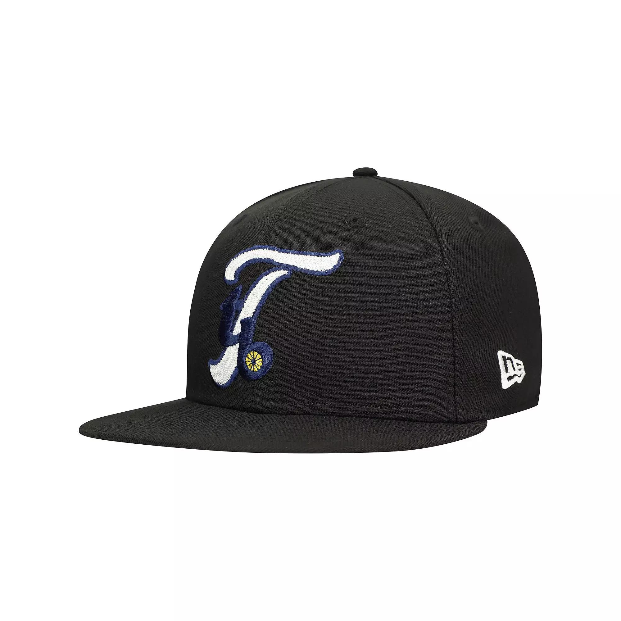 Men's New Era Black Tampa Bay Rays Duo Logo 2.0 59FIFTY Fitted Hat,  Product Image