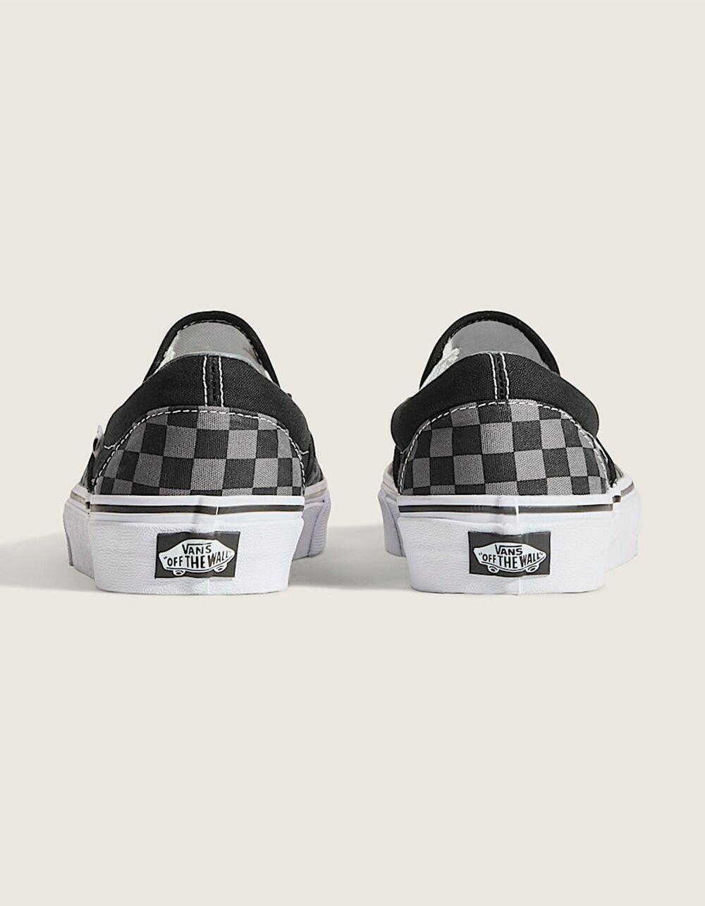 VANS Classic Checkerboard Womens Slip-On Shoes - BLK/GRY Product Image