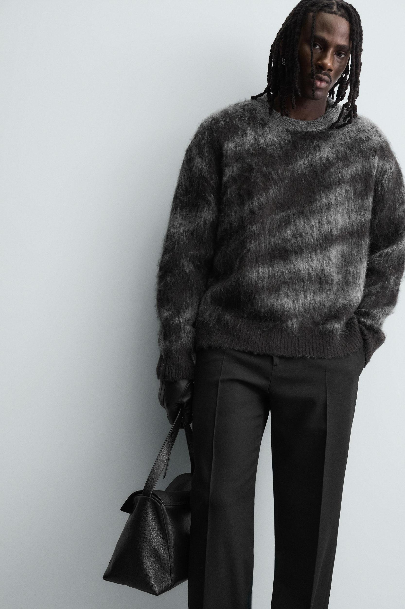 BRUSHED JACQUARD JUMPER Product Image