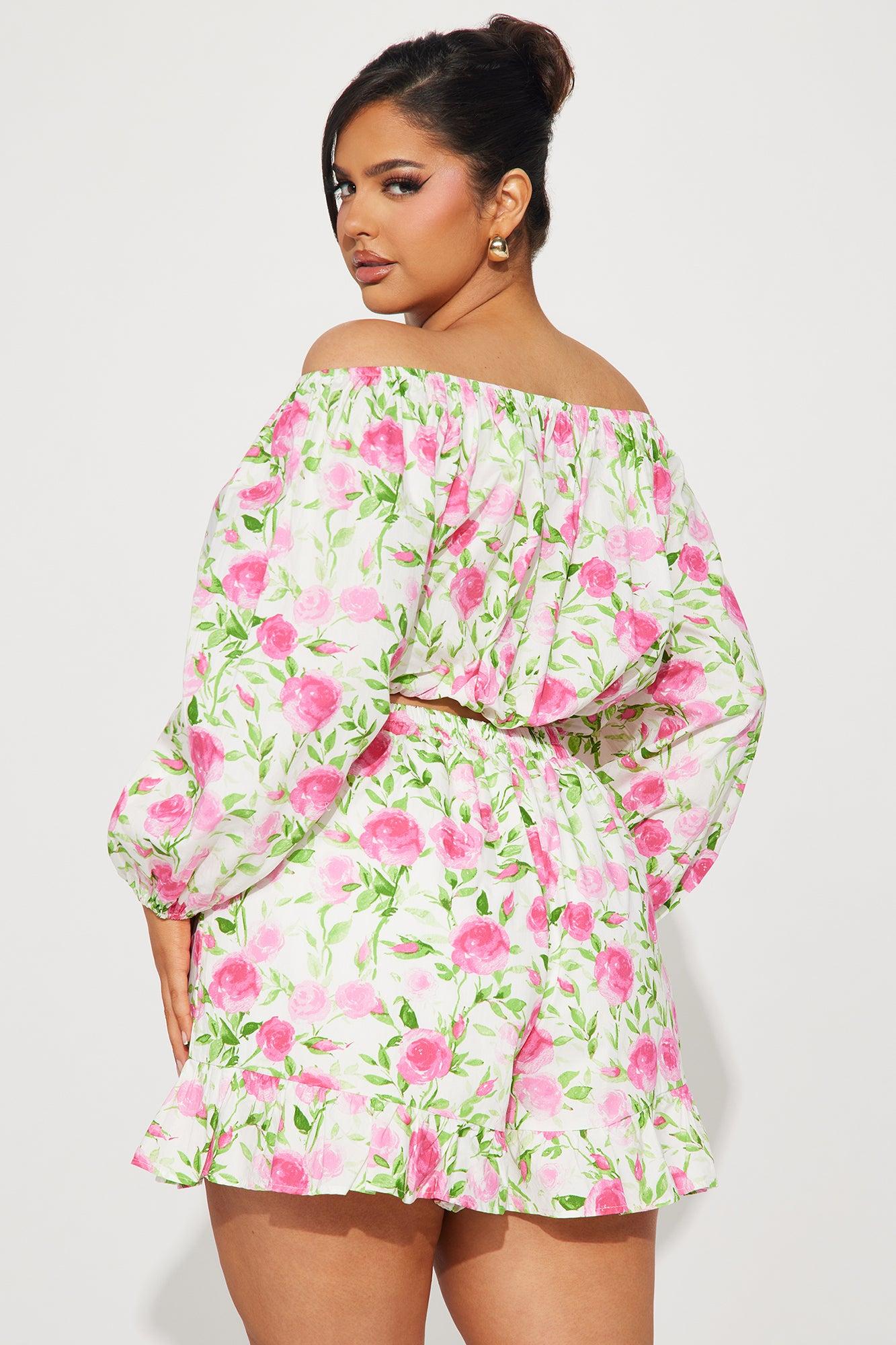 Mollie Short Set - Pink/combo Product Image