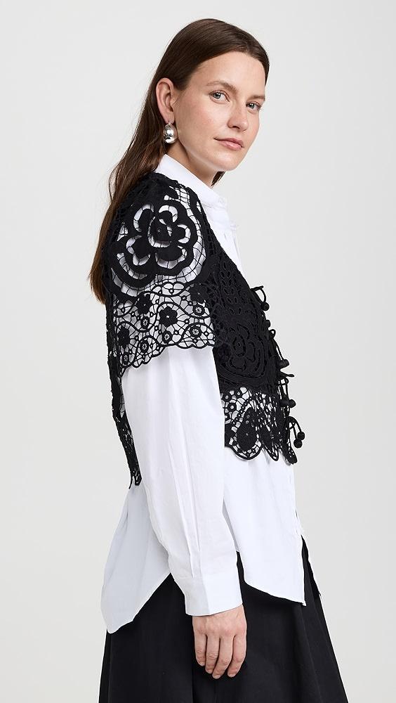 Sea Gianna Lace Tie Front Top | Shopbop Product Image