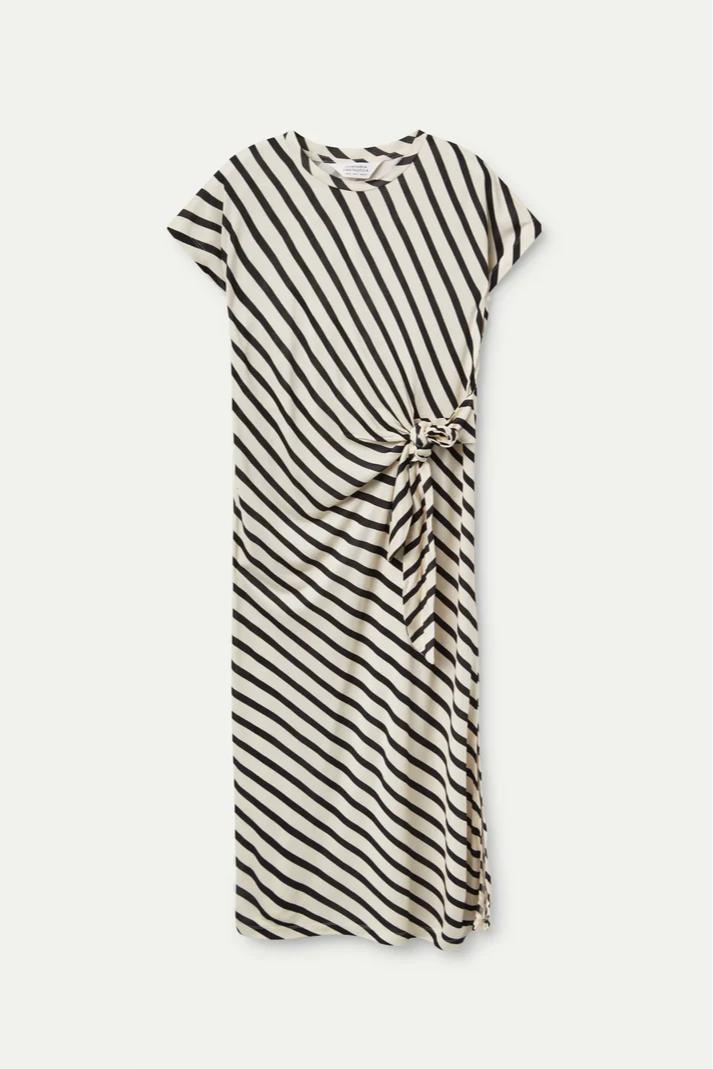 Stripe Side Tie Dress Product Image