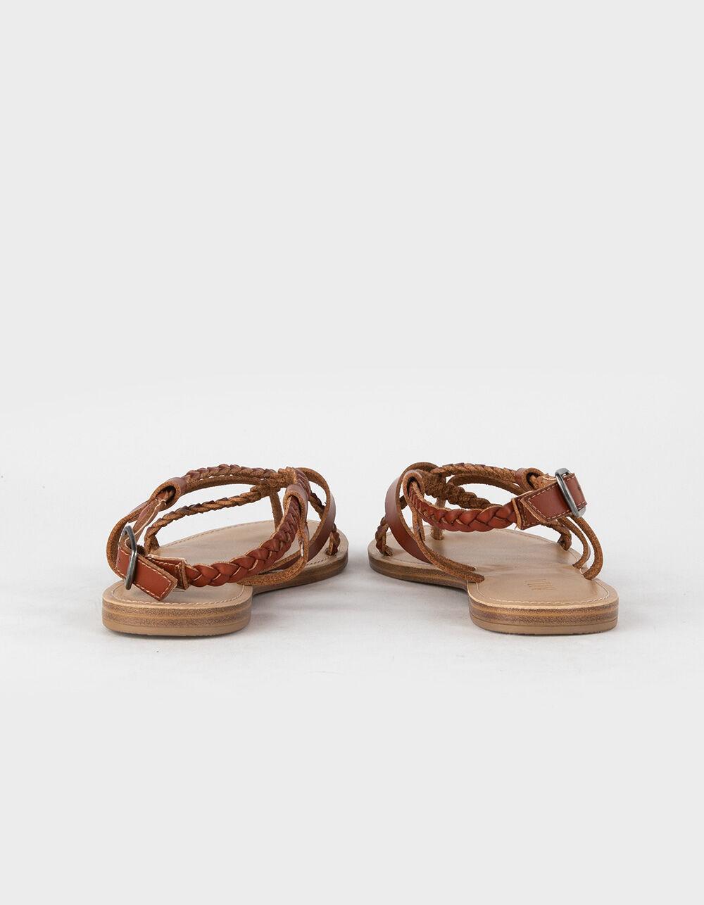 MIA Vaeda Womens Strappy Thong Sandals - COGNAC Product Image