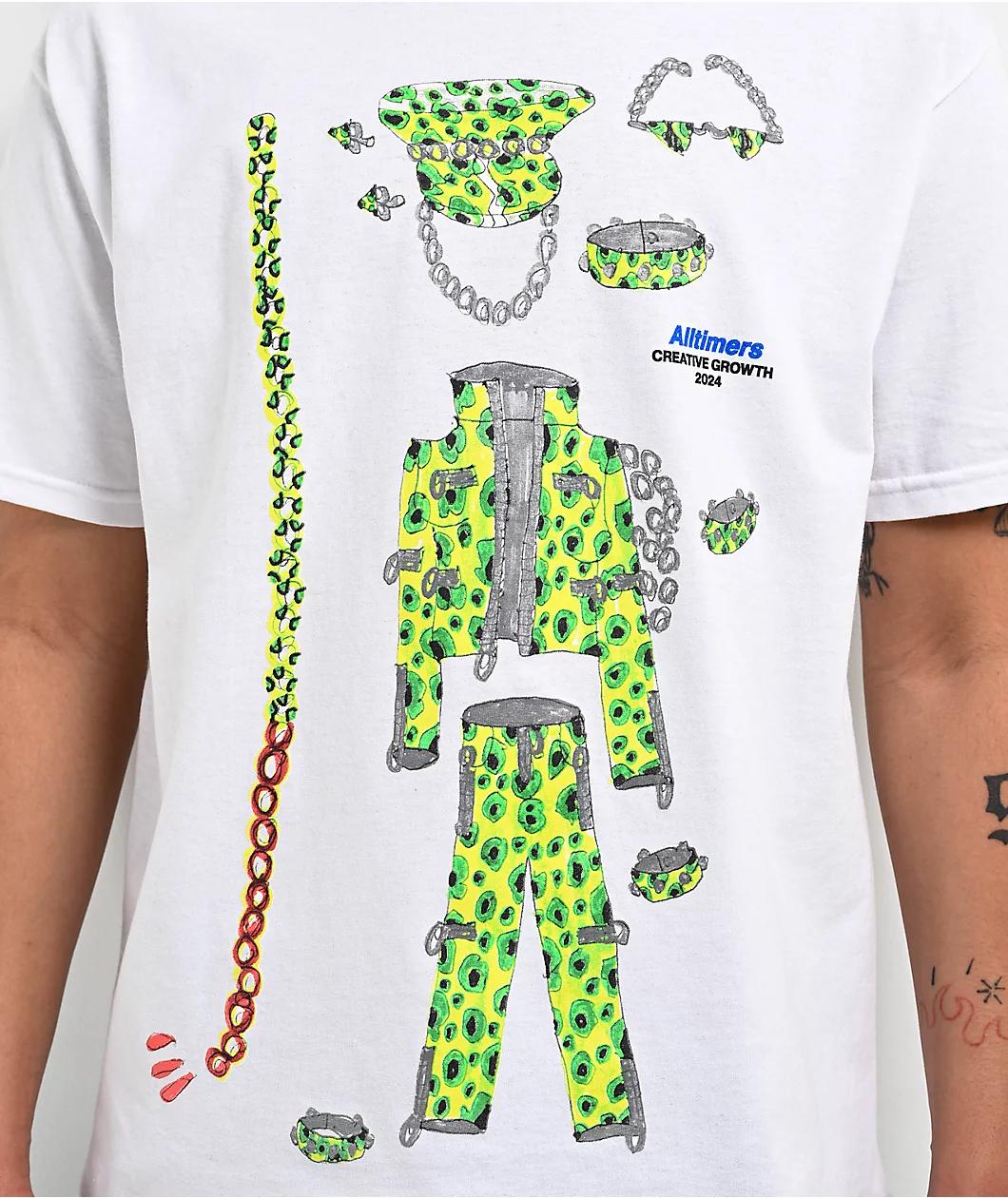 Alltimers x Creative Growth Aurie Ramirez White T-Shirt Product Image