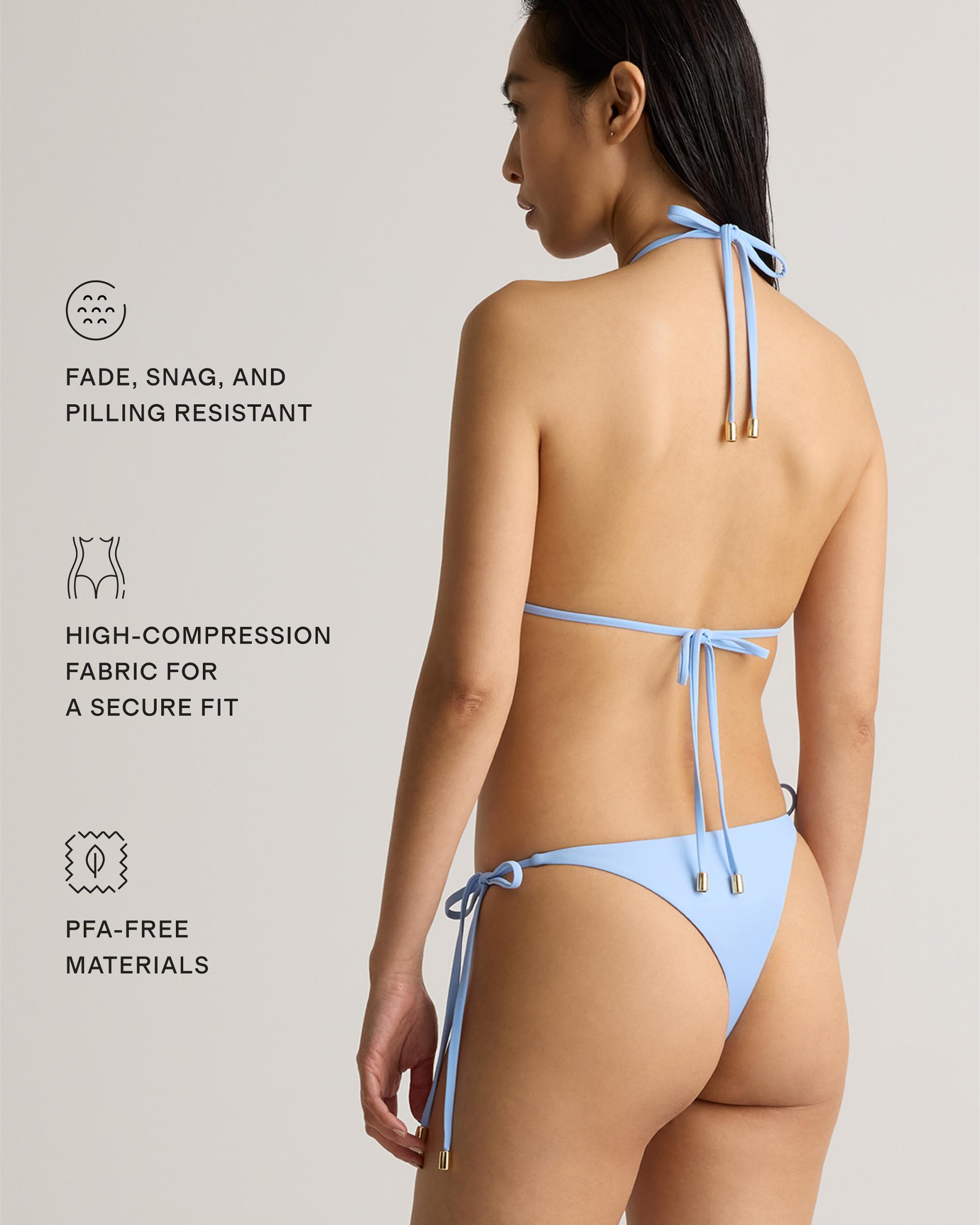 Quince | Women's Italian Adjustable Side-Tie Bikini Bottom Size XS, 78% Recycled Polyamide, 22% Spandex Product Image