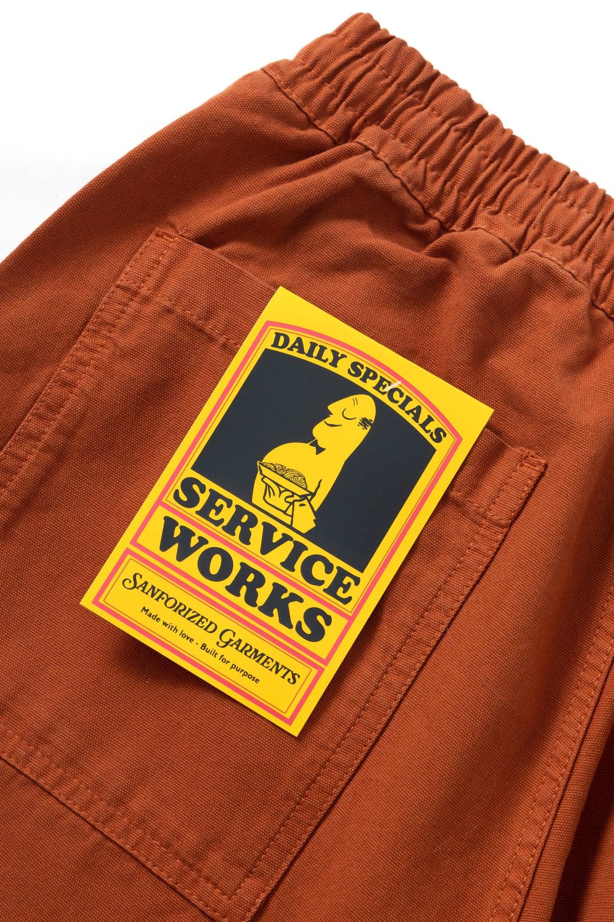 Service Works - Classic Chef Pants - Terracotta Product Image