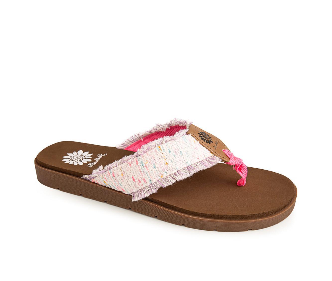 Women's Yellow Box Fiditi Flip-Flops Product Image