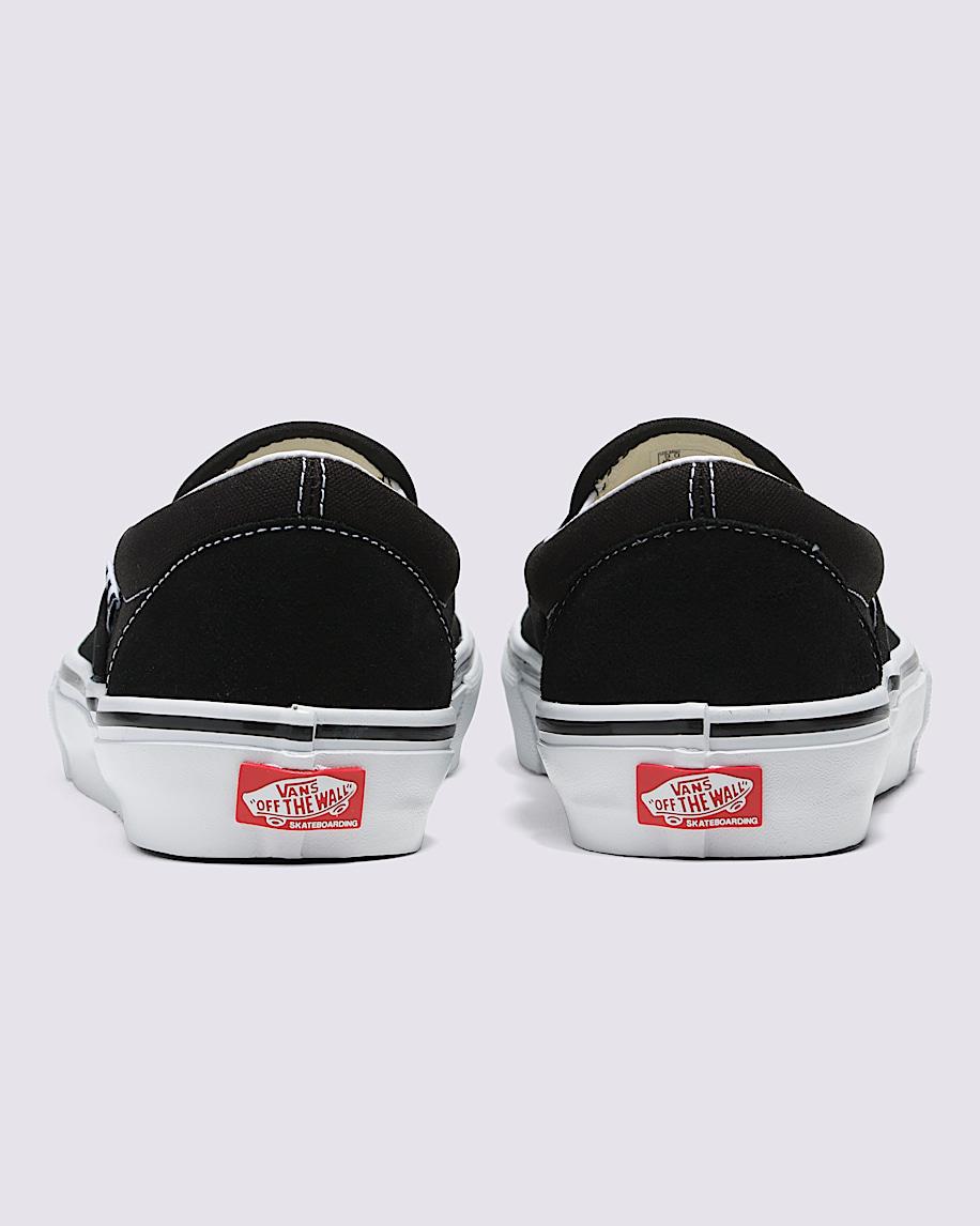 Vans | Skate Slip-On Black/White Skate Shoe Product Image