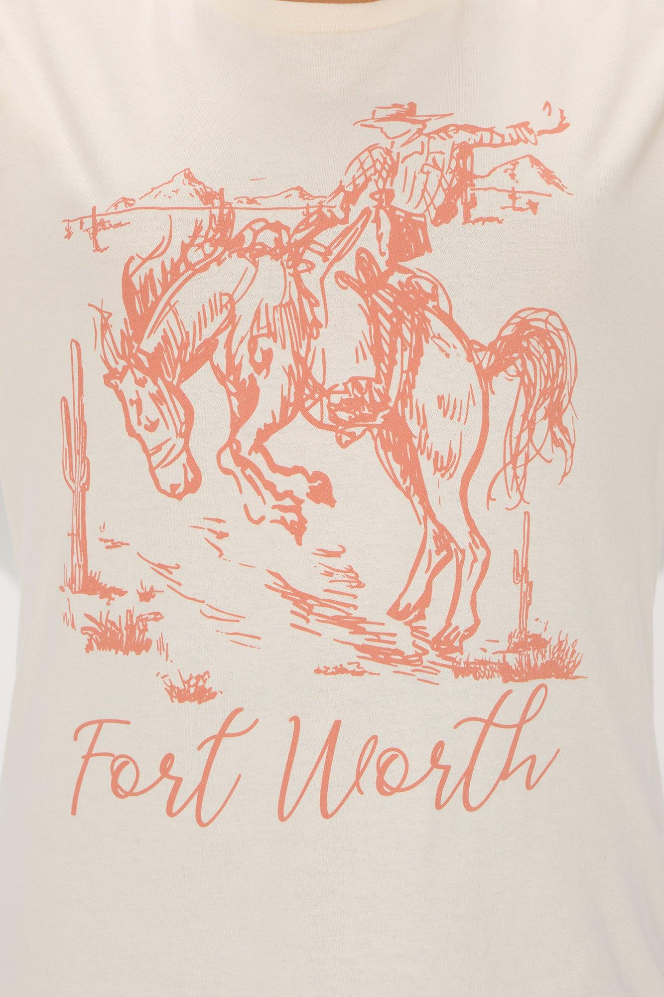 Texas Sun Oversized Tee - Natural Product Image