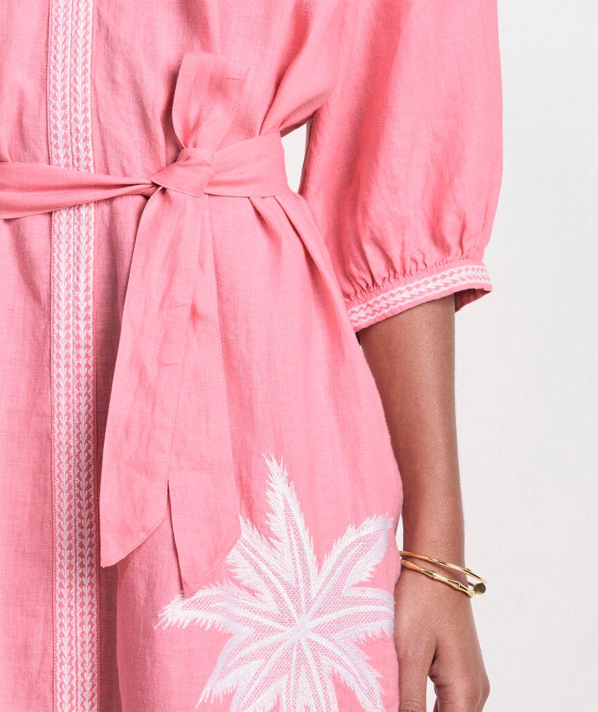 Linen Midi Cover-Up Dress Product Image