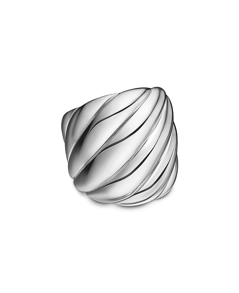 Womens Sculpted Cable Ring Product Image