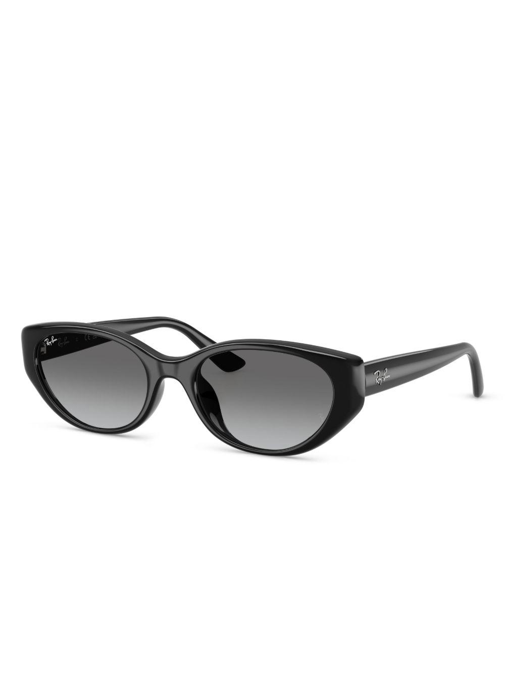 logo-print geometric-frame sunglasses Product Image