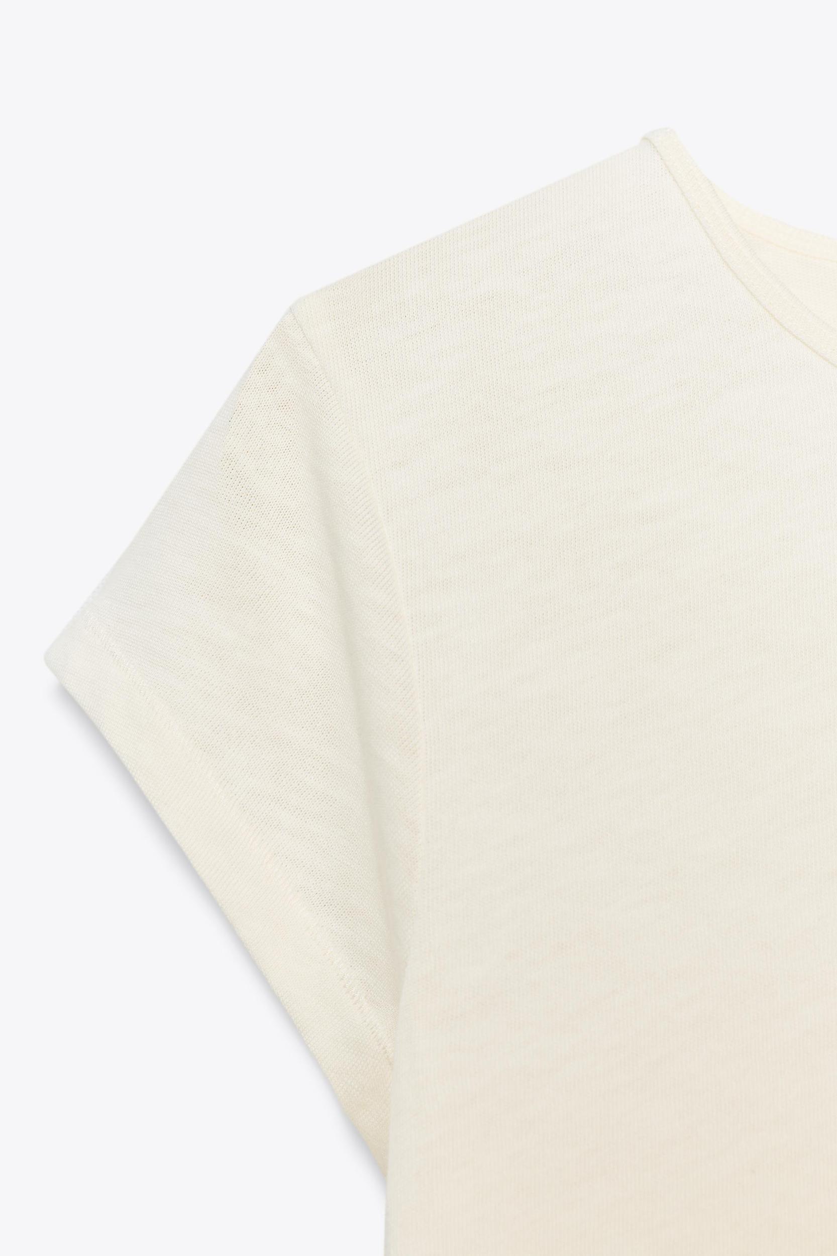 SHORT SLEEVE TEXTURED T-SHIRT Product Image