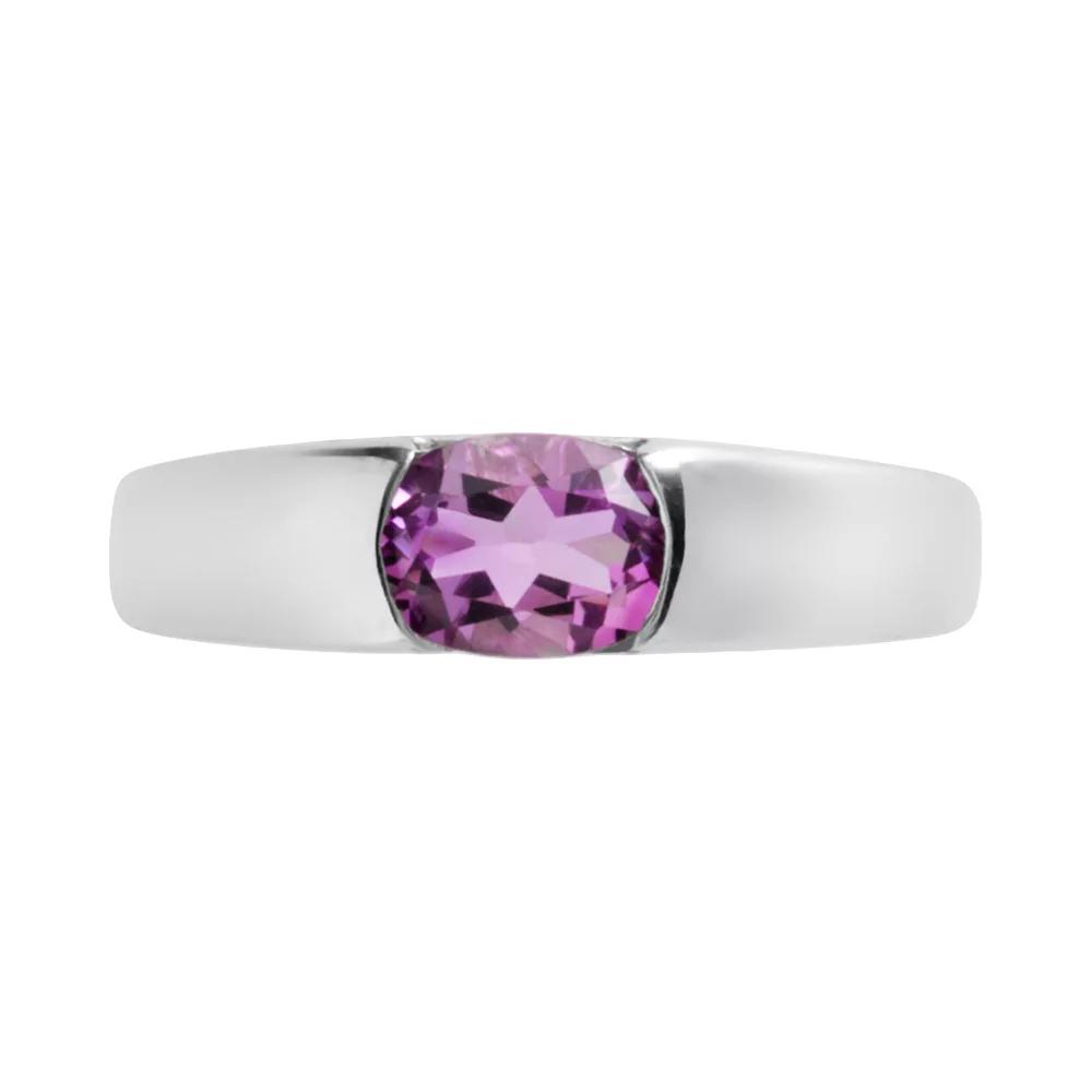 Traditions Jewelry Company Sterling Silver Round Amethyst Ring, Women's, Size: 8, Multicolor Product Image
