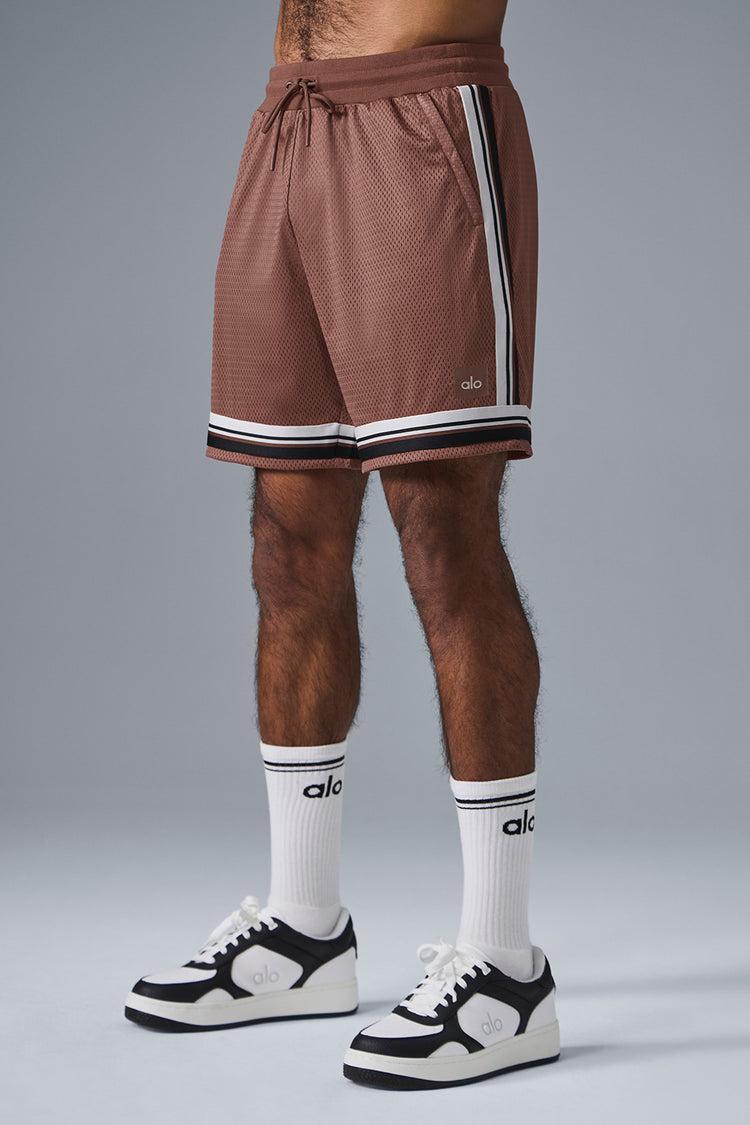 7" Key Mesh Basketball Short - Chestnut Product Image