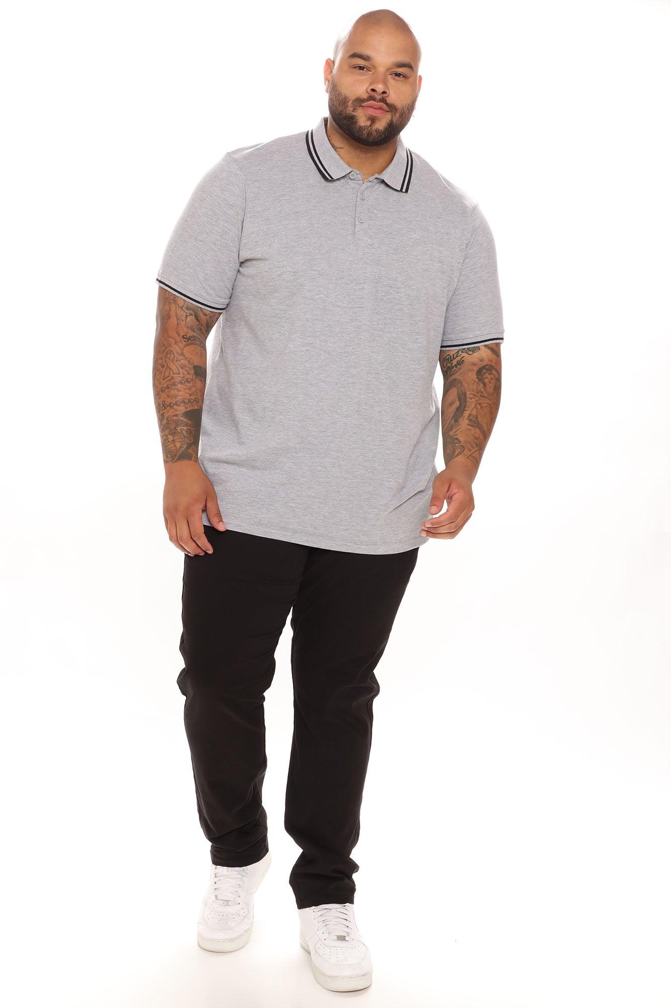 Wilson Short Sleeve Polo - Grey Product Image