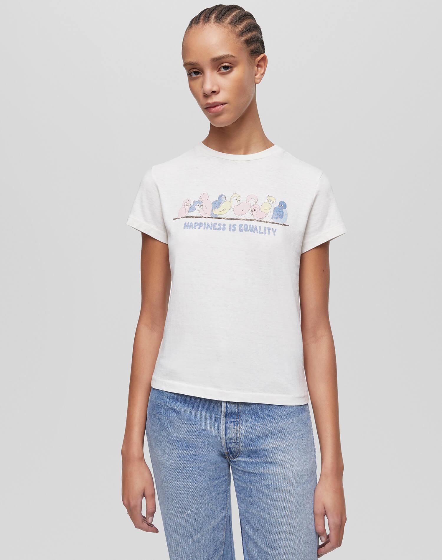 Classic "Bird" Tee - Vintage White Product Image