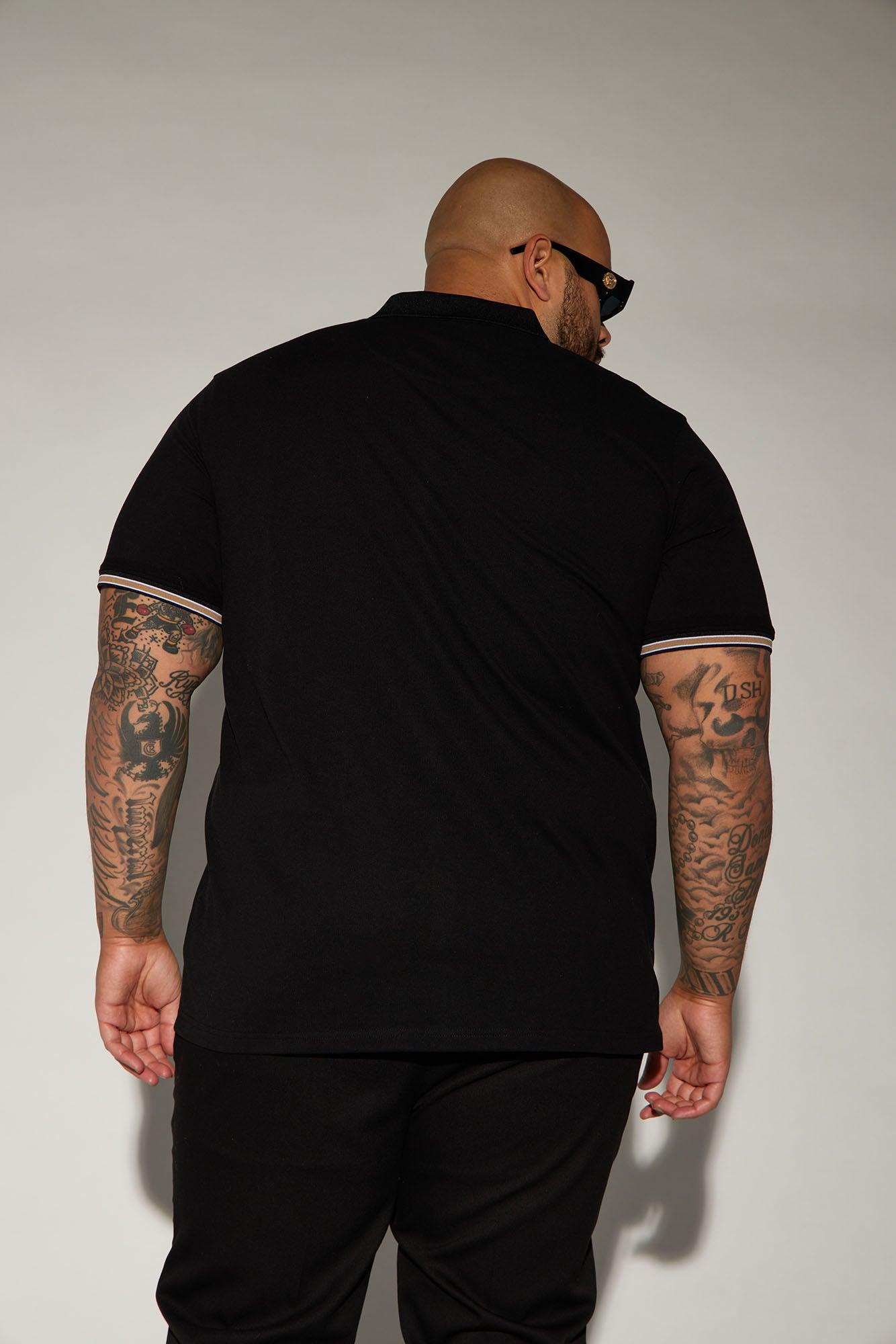 Sensational Short Sleeve Polo - Black/combo Product Image