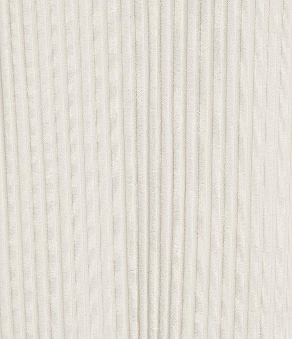 Eileen Fisher Textured Stretch Rib Knit Round Neck Long Sleeve Tunic Product Image