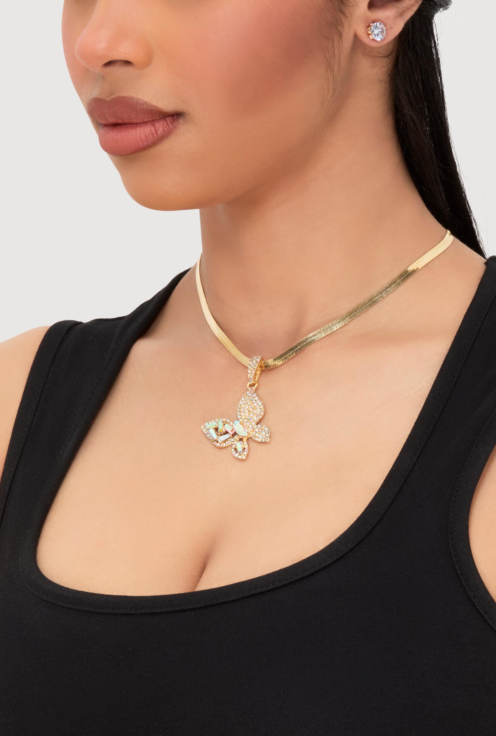 Circle Pendant Layered Necklace and Drop Earrings Unisex Product Image