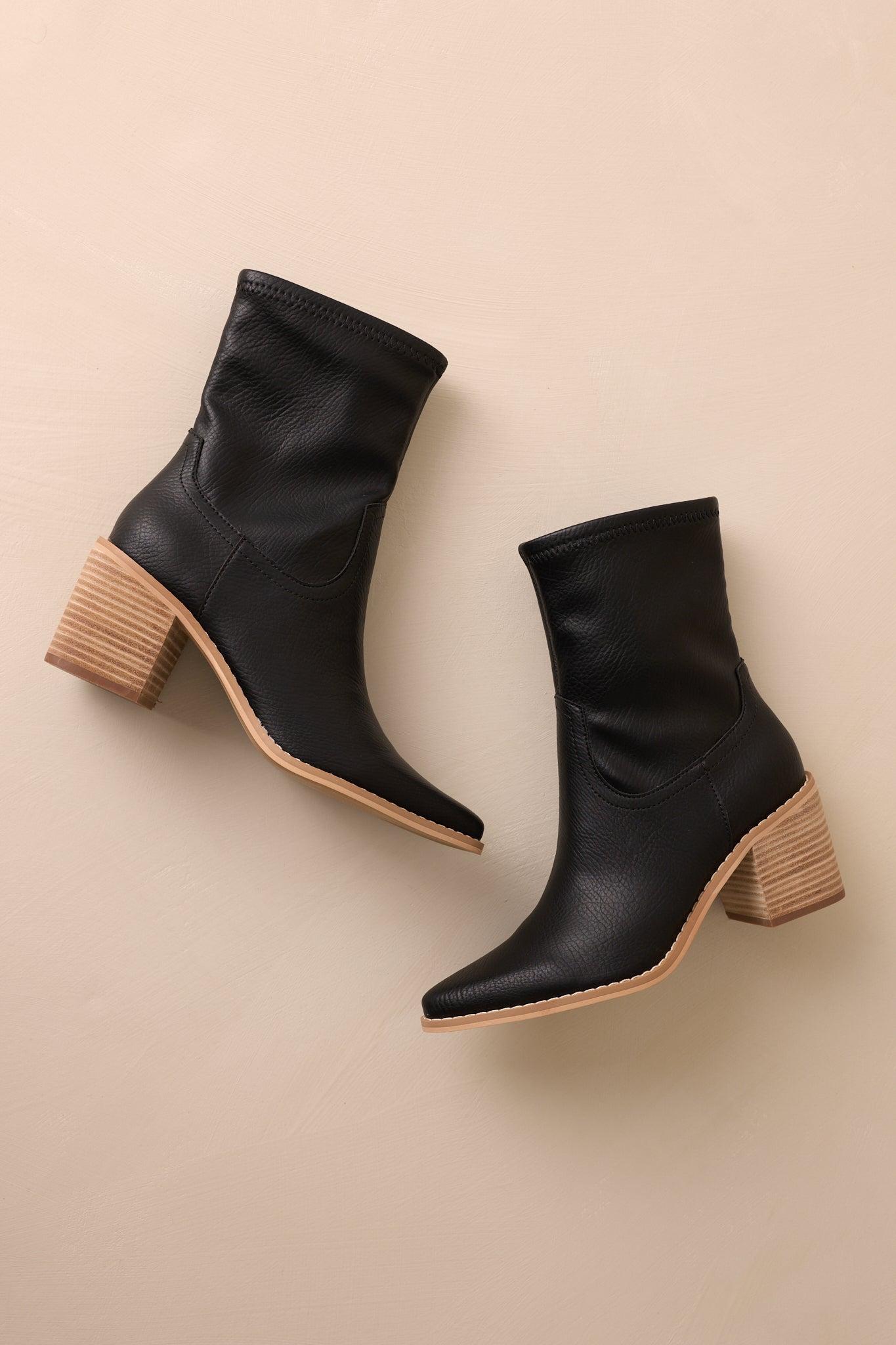 Stride In Style Black Ankle Boots Product Image