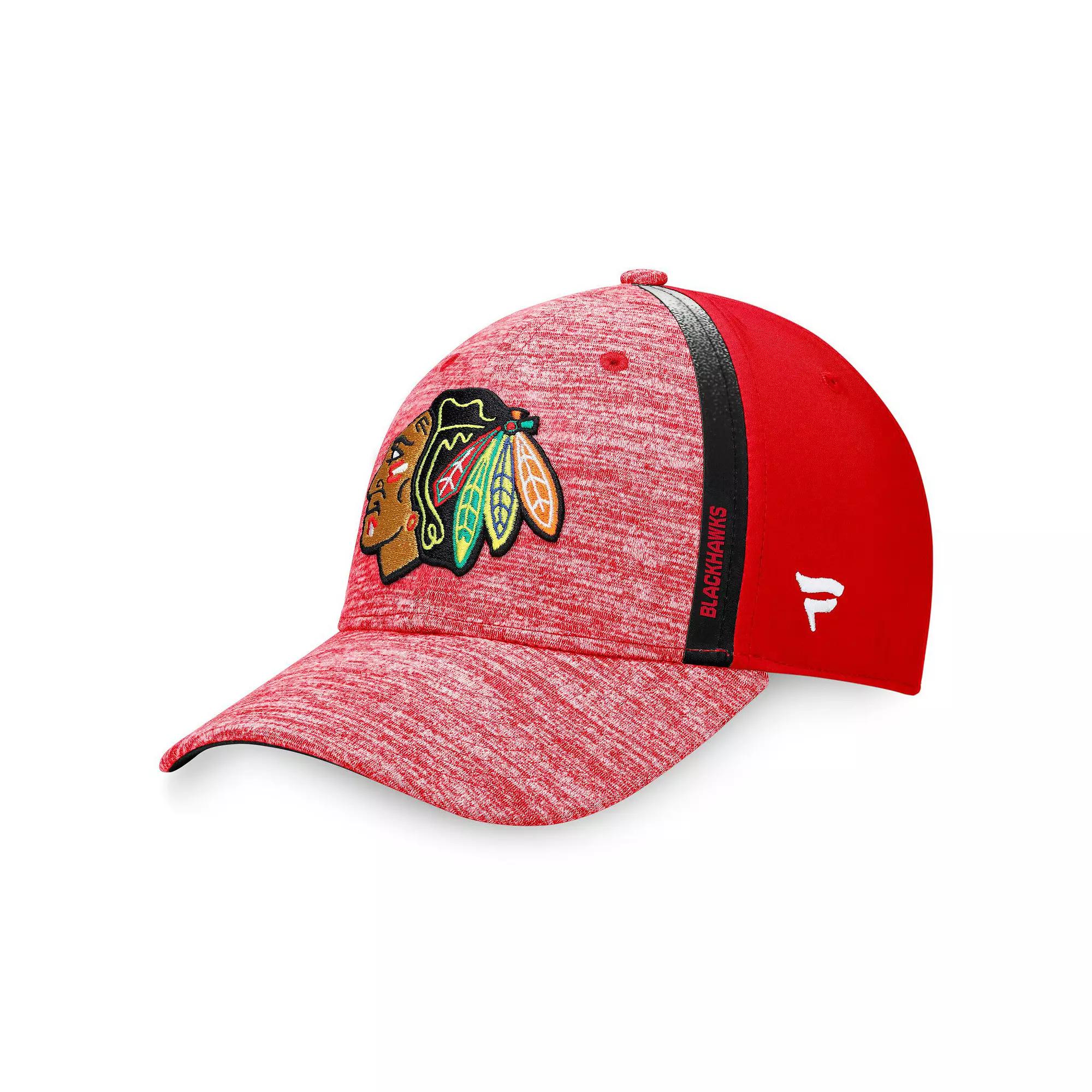 Men's Fanatics Branded Red Chicago Blackhawks Defender Flex Hat, Size: Medium/Large Product Image