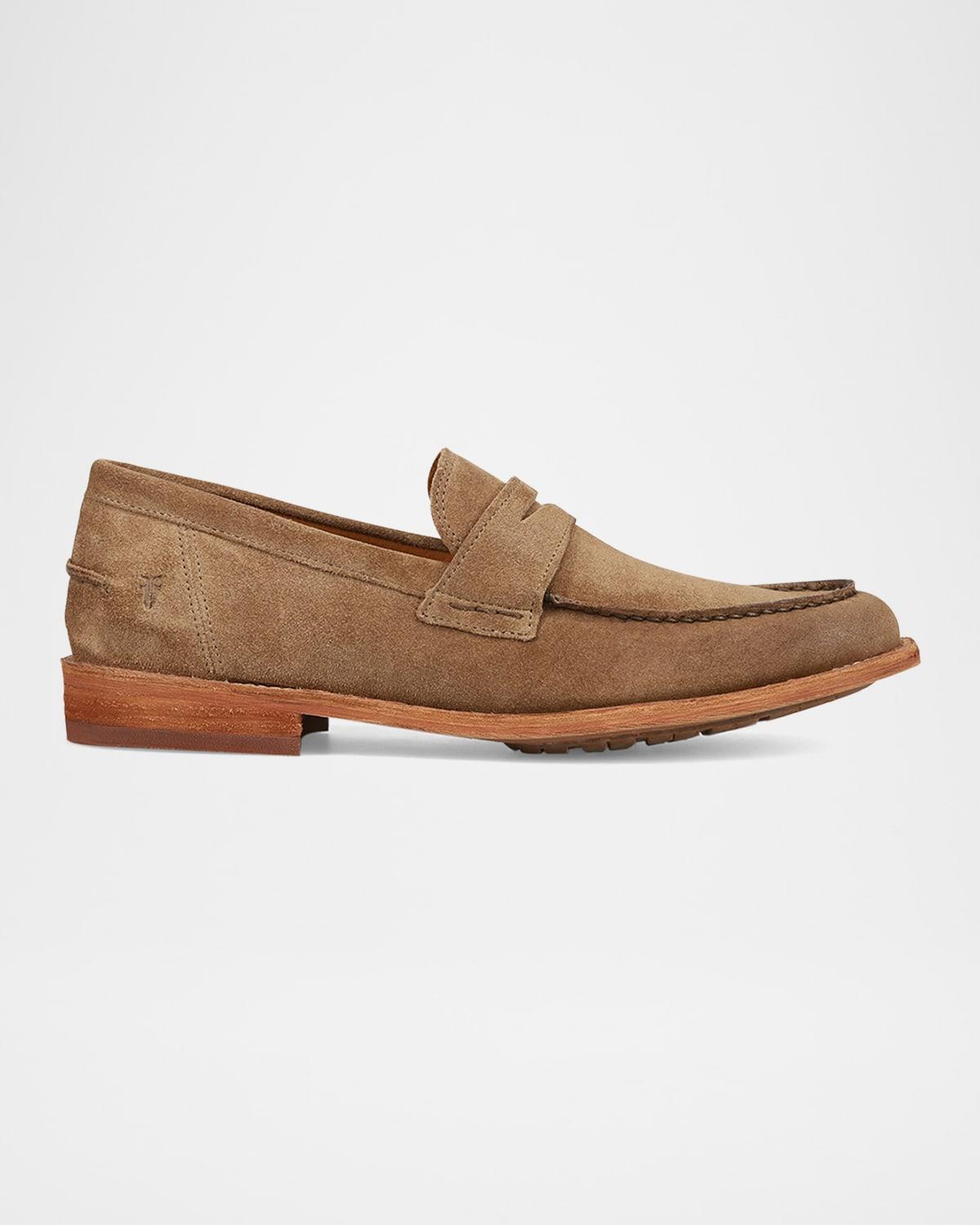 Men's Tyler Flex Suede Penny Loafers Product Image