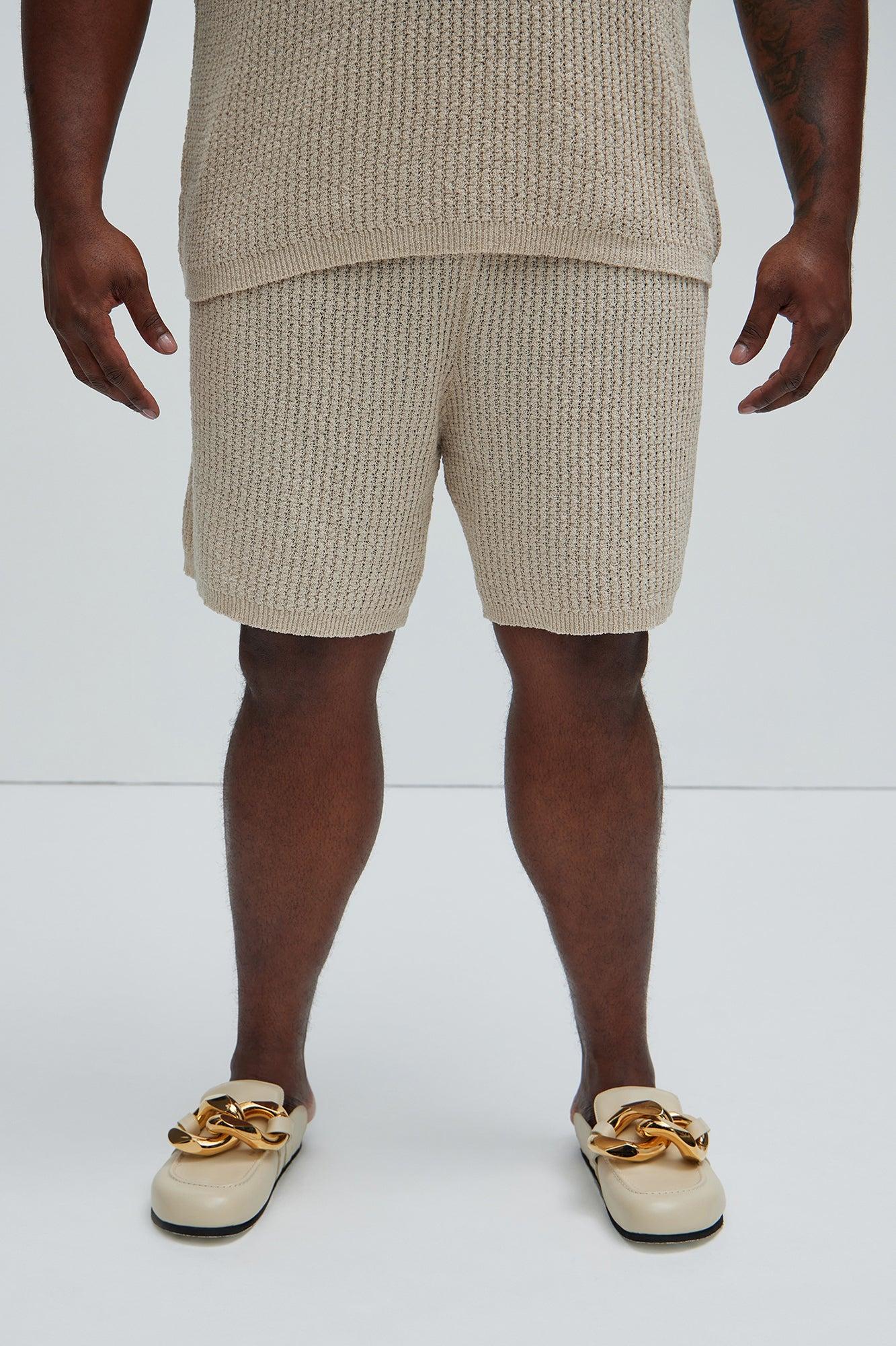 Brent Textured Shorts - Oatmeal Product Image