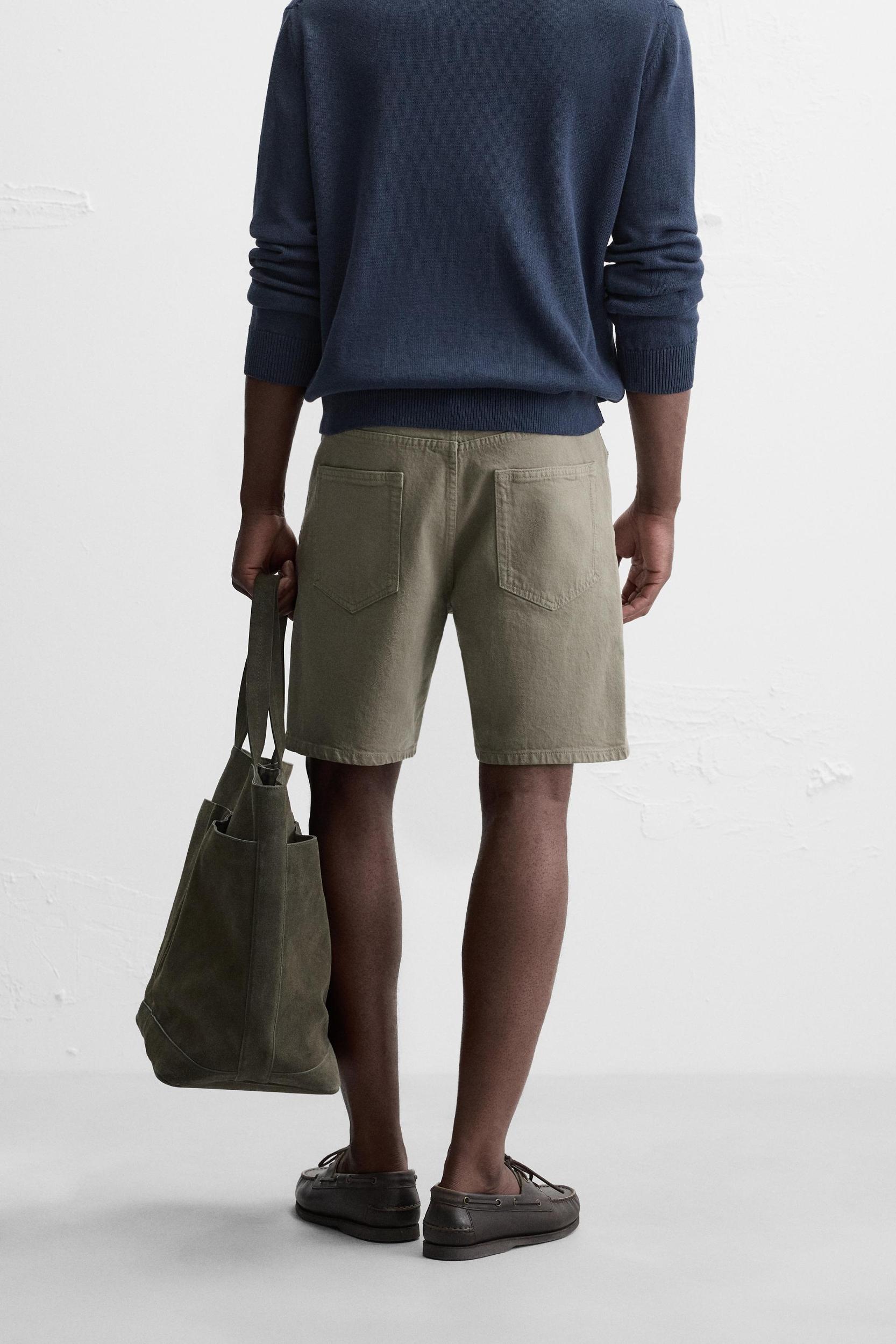 REGULAR FIT DENIM SHORTS Product Image