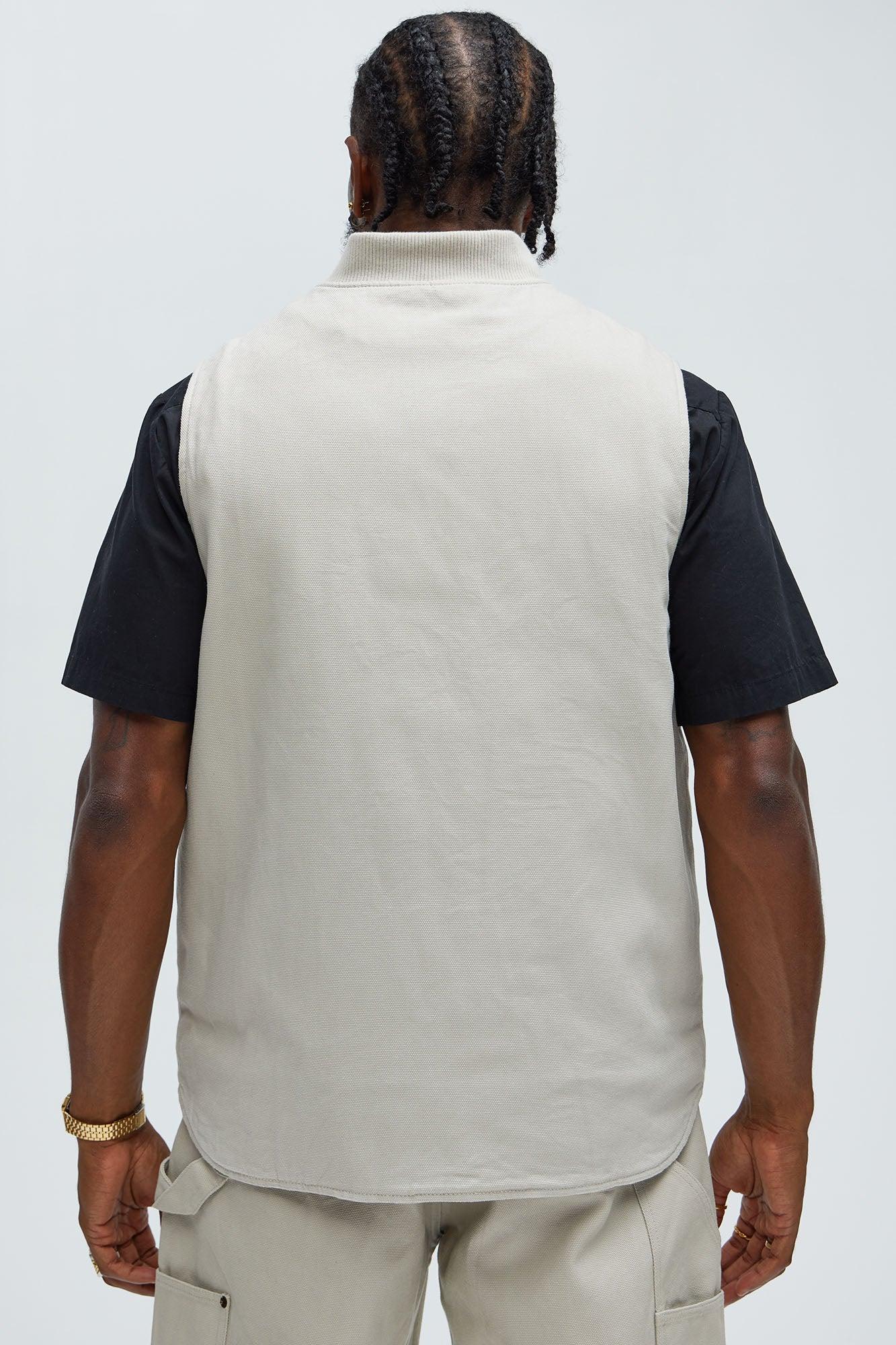 Alexander Utility Canvas Vest - Off White Product Image