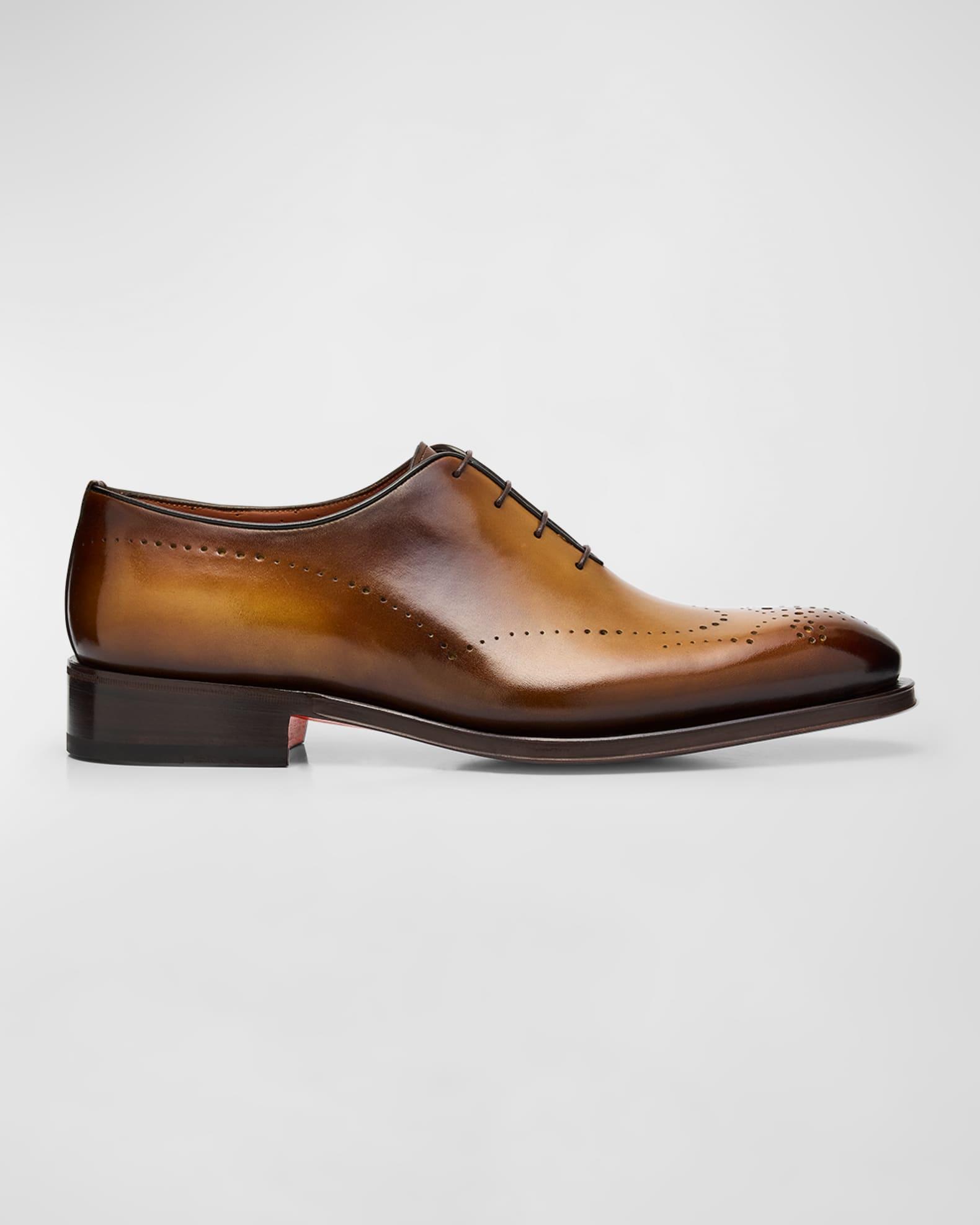 Men's Kaj Bicolor Brogue Leather Oxfords Product Image