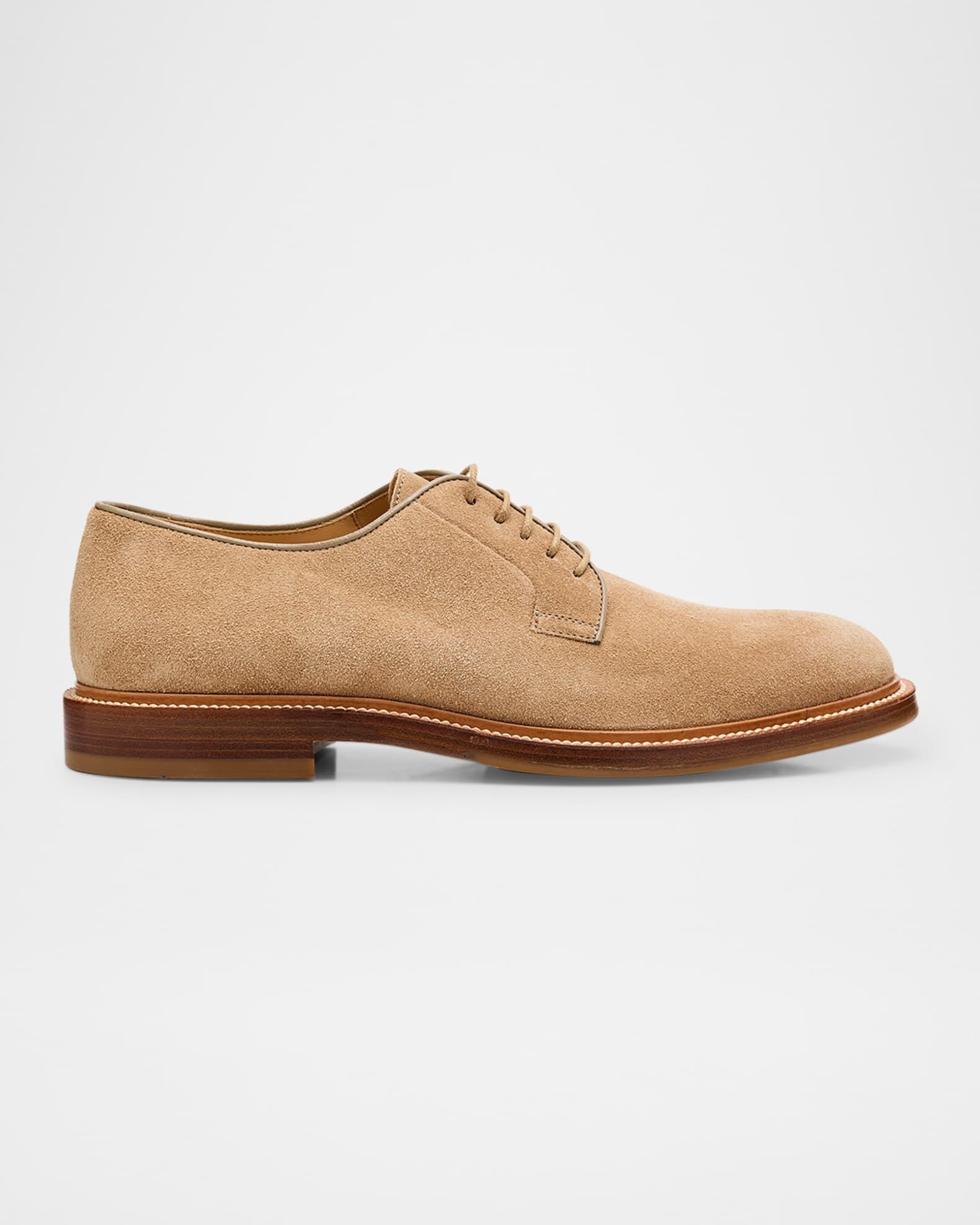 Men's Suede Derby Shoes Product Image