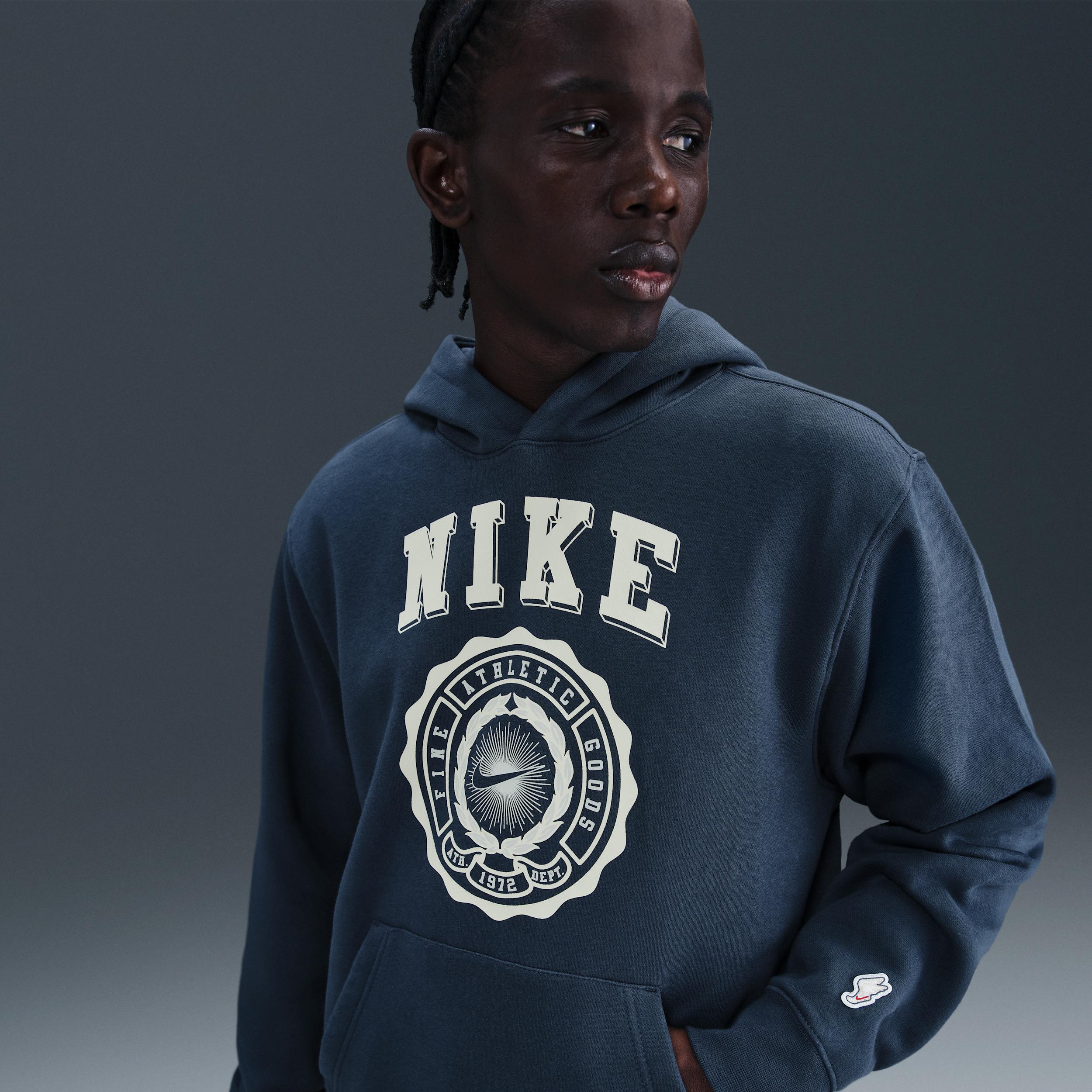 Nike Mens Club Pull-Over Fleece Hoodie | IH7548-437 Product Image