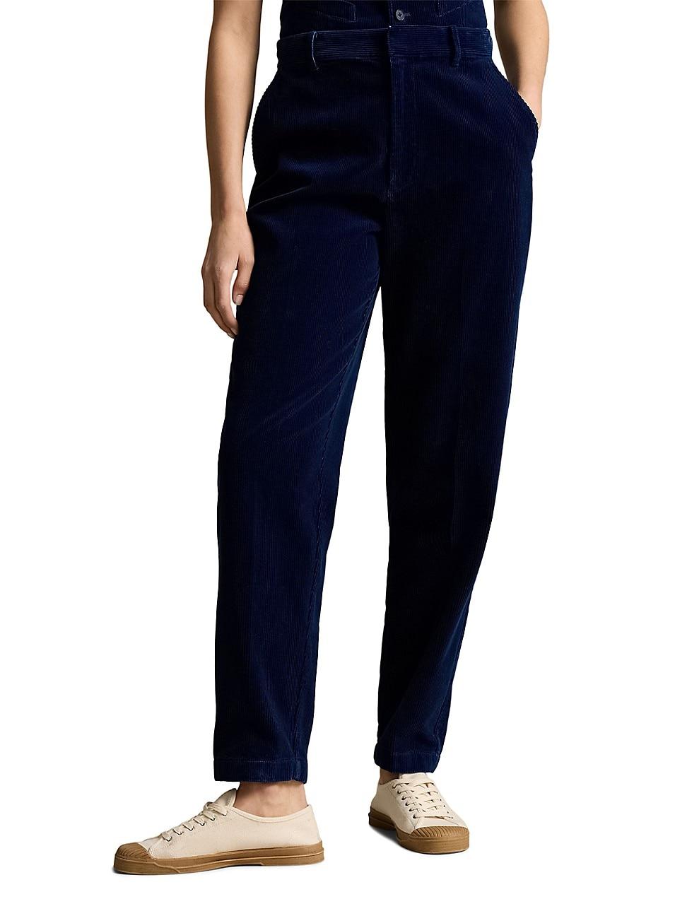Womens Cotton Corduroy Tapered Pant Product Image