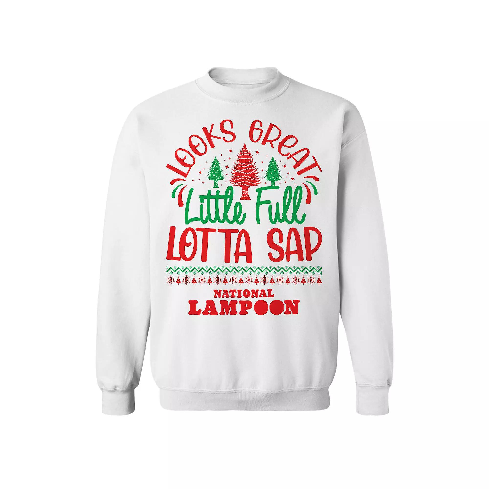 Men's Lotta Sap National Lampoon's Christmas Vacation Graphic Fleece Crew Sweatshirt, Adult Unisex,  Product Image