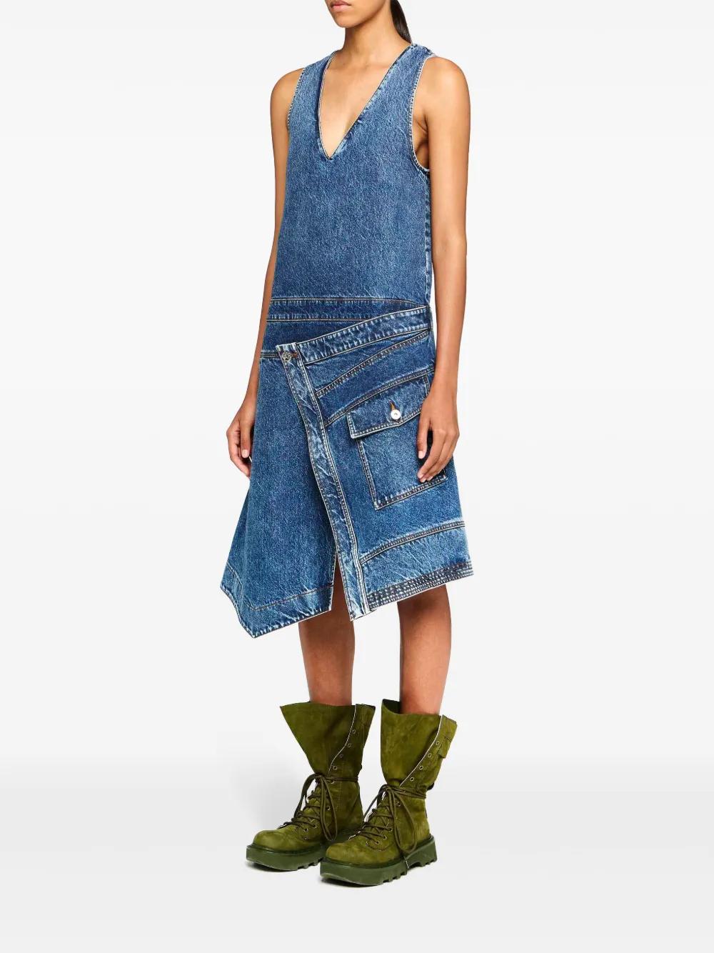 wrap sleeveless dress Product Image