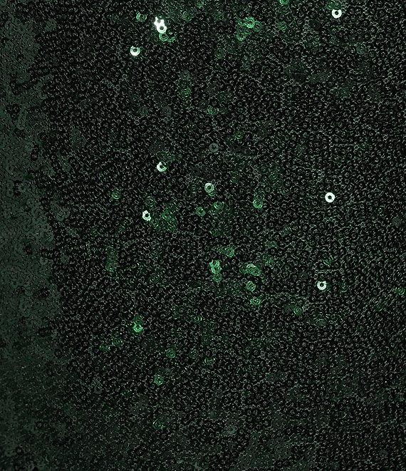 B. Darlin Spaghetti Strap Sleeveless Sequin Sweetheart Long Dress Product Image