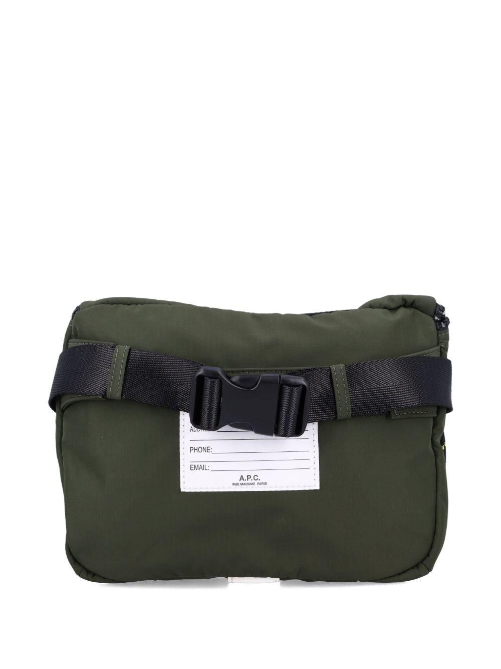 APC Trek Shell Messenger Bag In Green Product Image