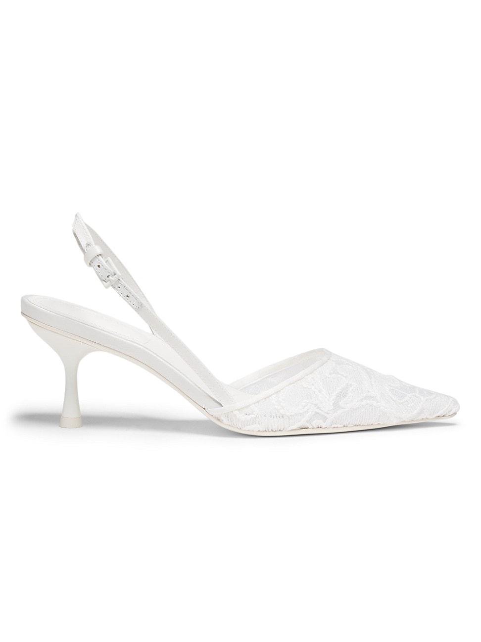 Womens Dylan Lace Slingback Pumps Product Image