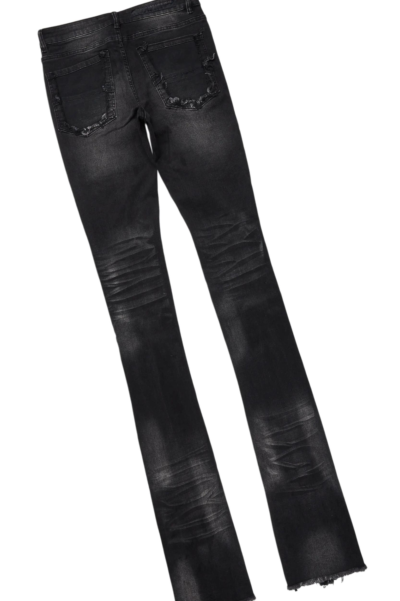 Lake Black/White Hoodie & Pooja Super Stacked Flare Jean Bundle Male Product Image