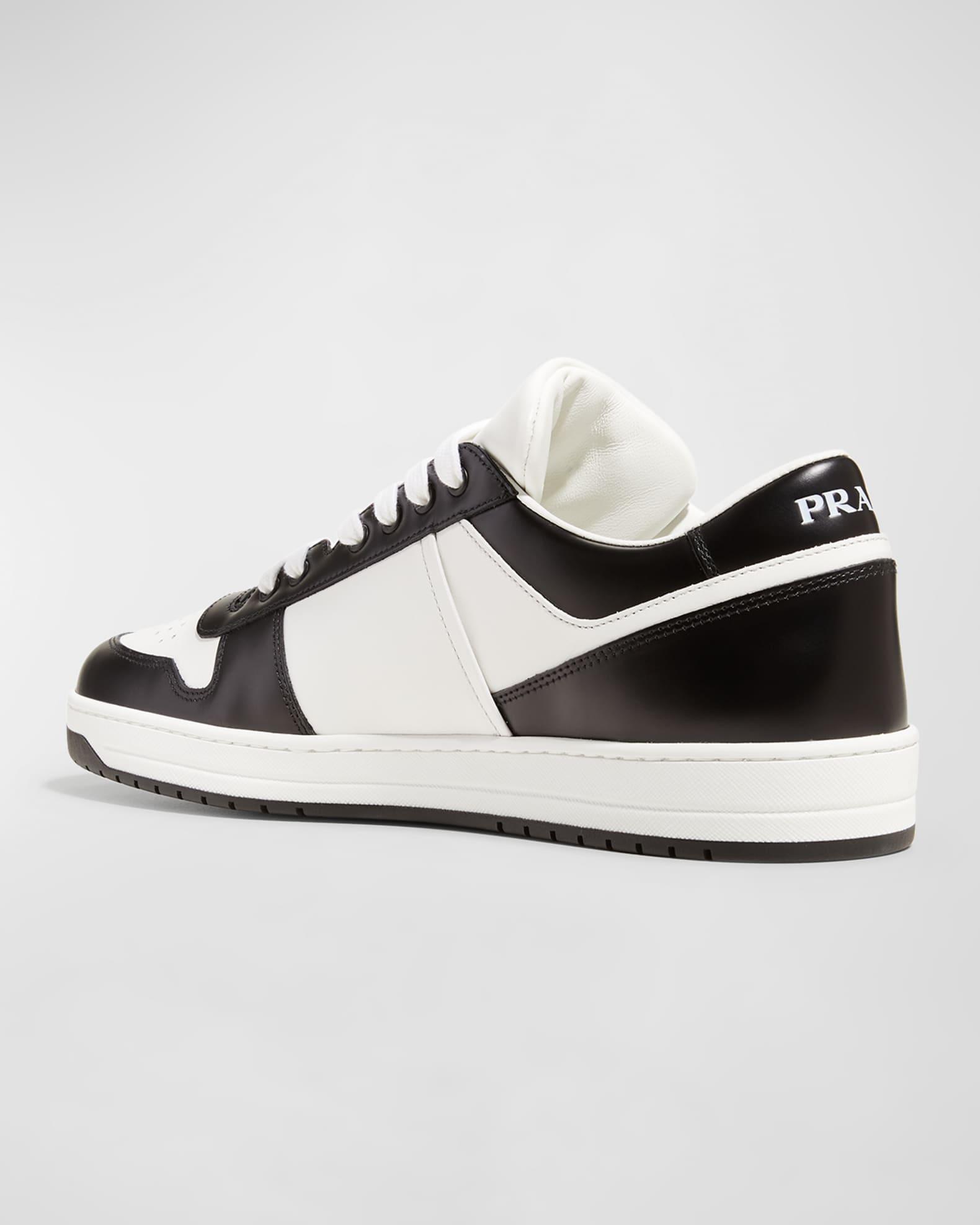 Men's Downtown Logo Leather Low-Top Sneakers  Product Image
