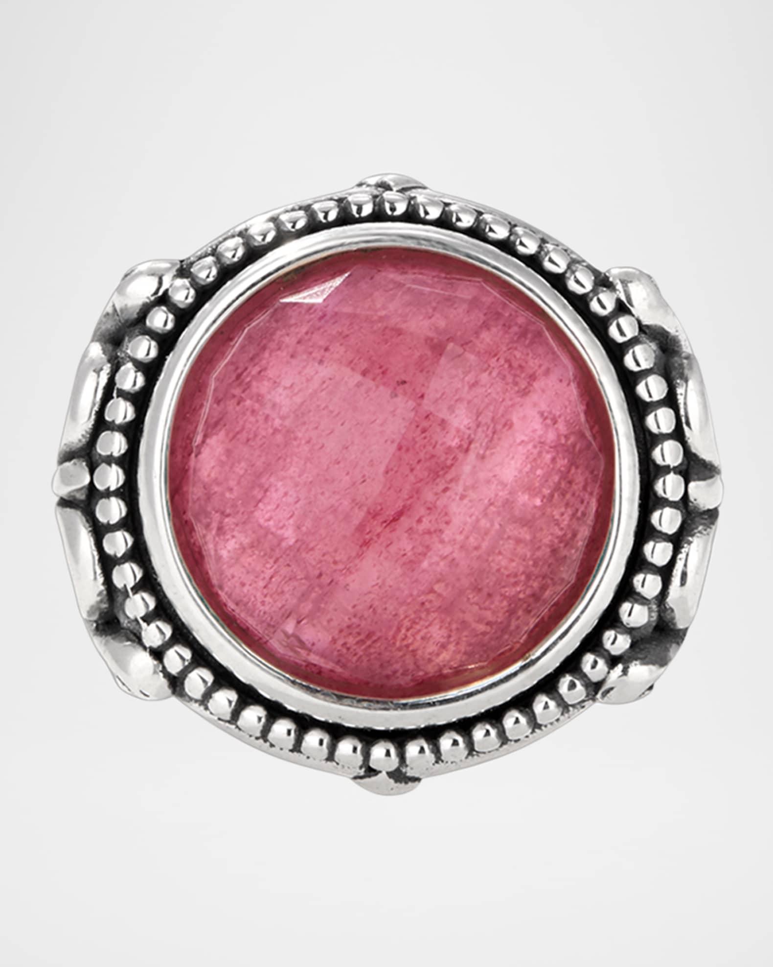Ivy Strawberry Quartz Triplet Ring Product Image