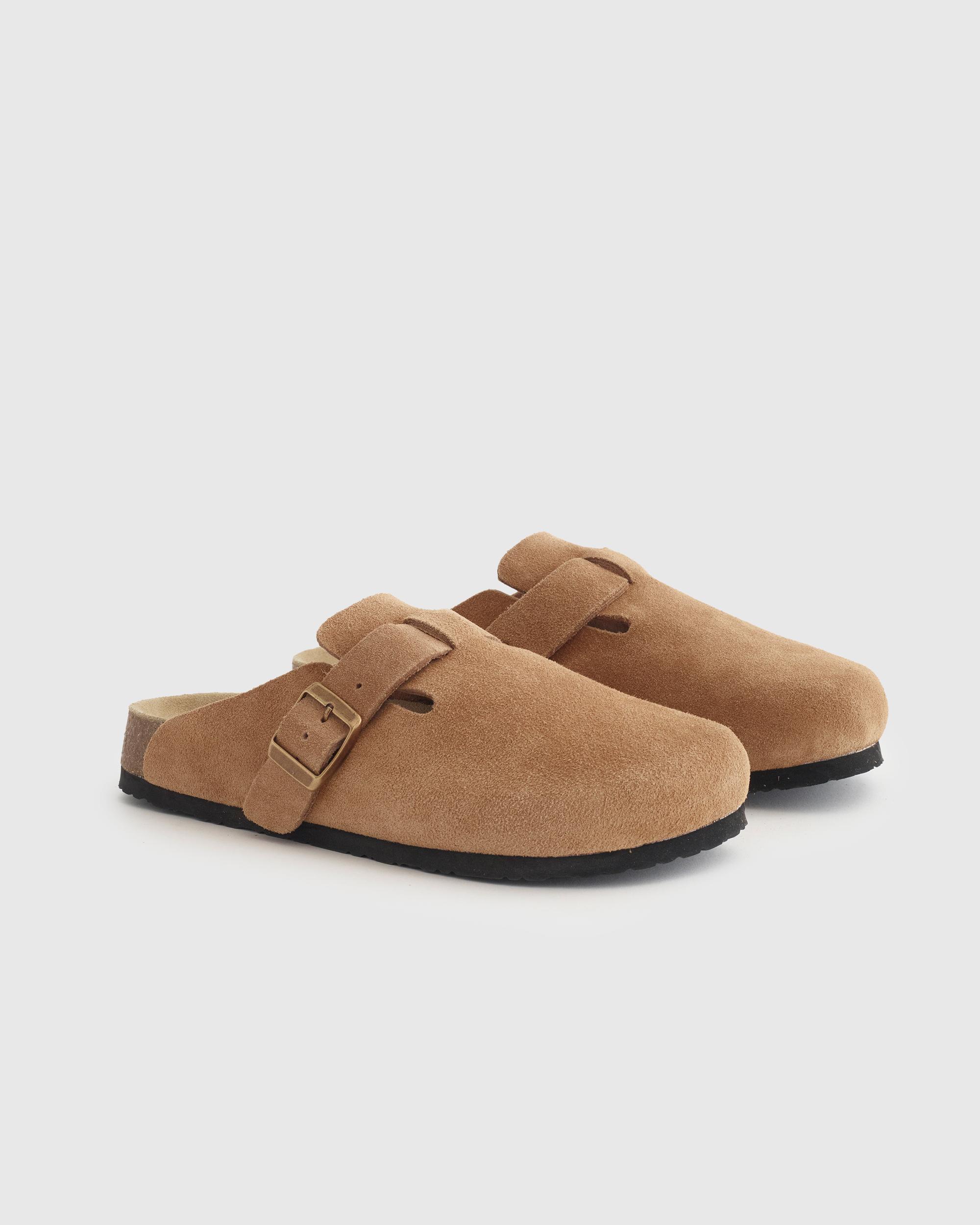 Quince | Women's Water Repellent Suede Clog Mule Leather Product Image