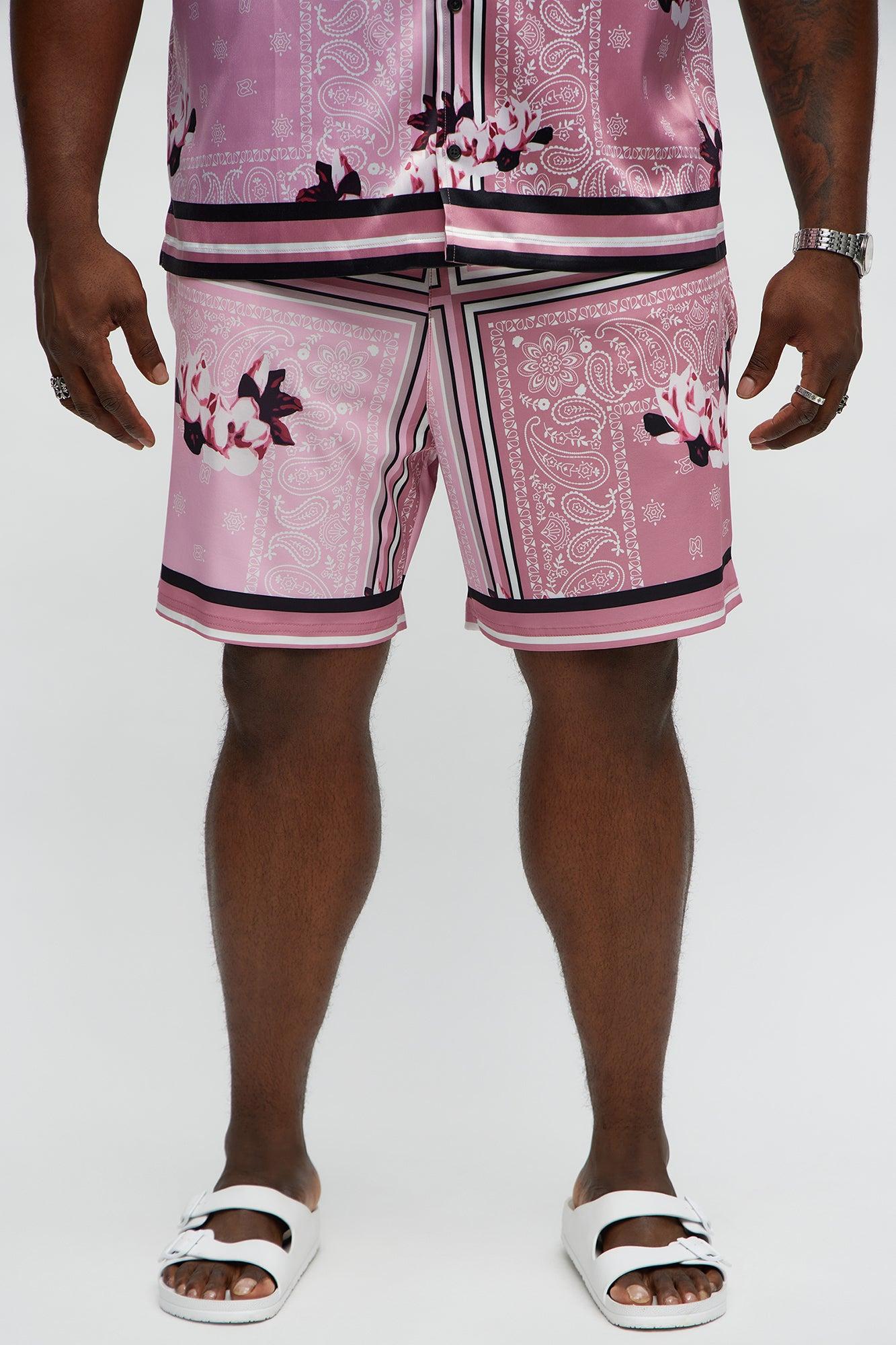 Paisley Drift Swim Classic Trunk - Pink/combo Product Image